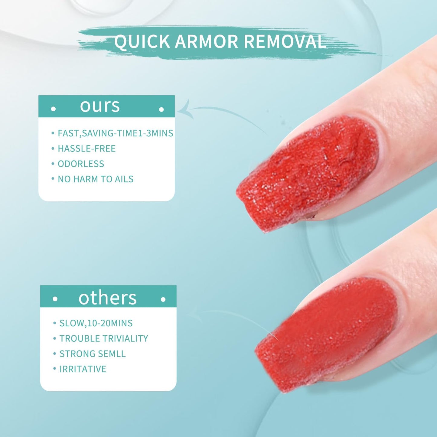 Finger Secret Nail Polish Gel Remover Kit Convenient for Gel Nails Remove 50ml,Professional Nail Remove Product for Salon & Home Use.Easy to operate