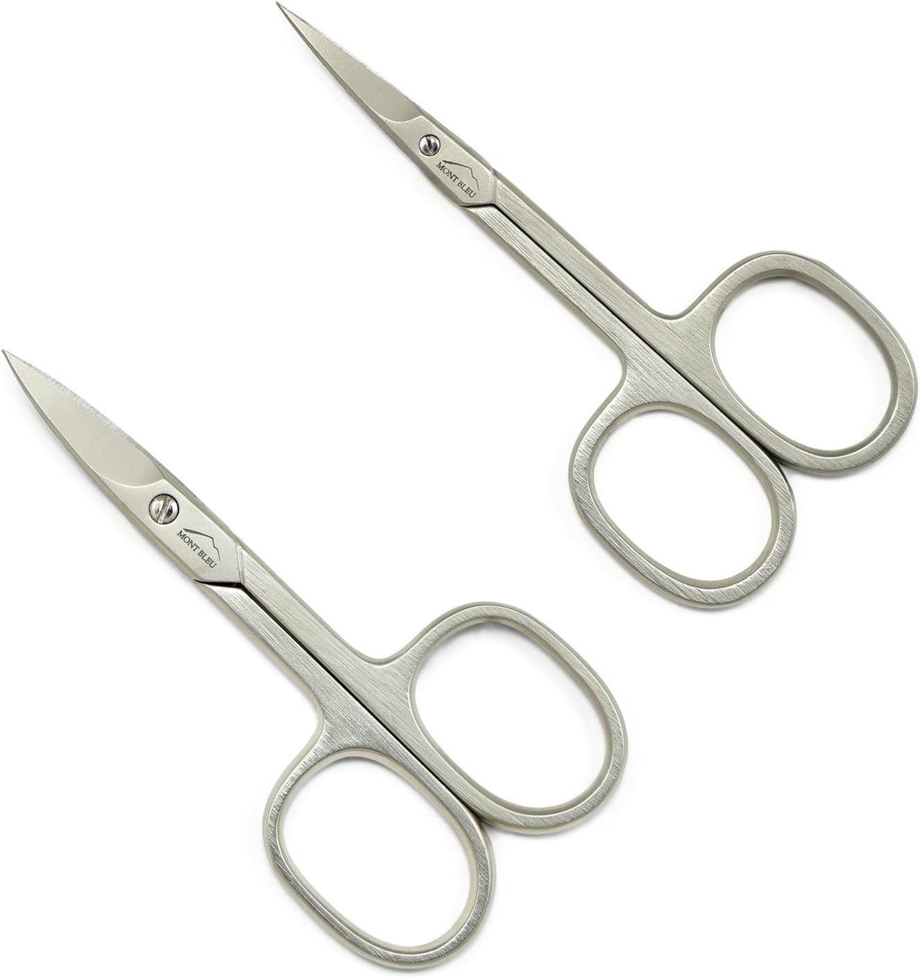 Mont Bleu Set of 2 Scissors: Nail Scissors & Cuticle Scissors made in Italy | sharpened in Solingen