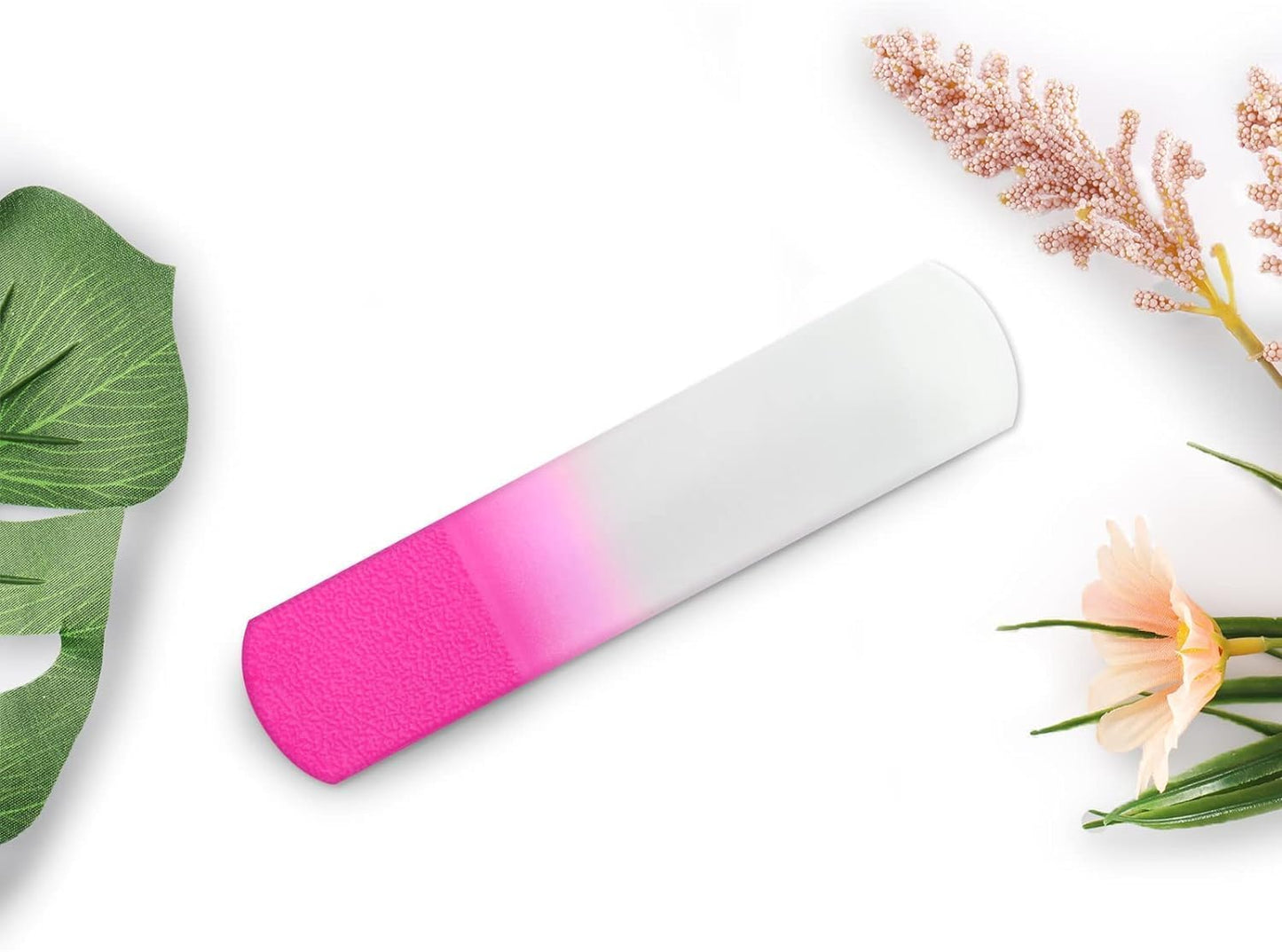 SIUSIO 2Pcs Pink Glass Foot File Pedicure Rasp Dead Skin Remover Calluses Corn Coarse Hard Skin Remover Professional Pedicure Tools Smooth Foots Care Tool for Soft Feet Premium Foot Scrubber