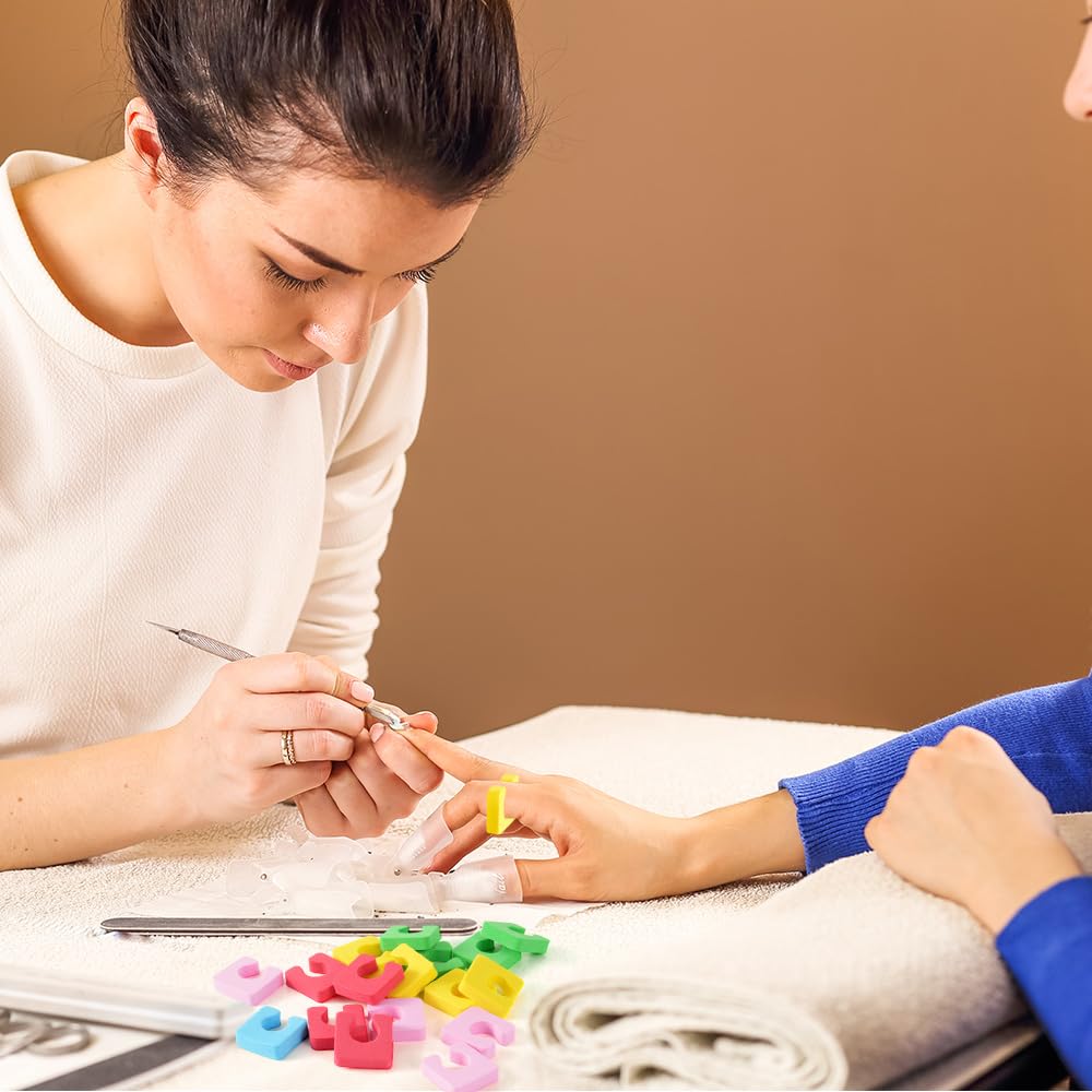 1000 Pcs Toe Separators for Women Pedicure, Reusable Sponge Toe Separators for Pedicure, Soft Foam Toe Dividers for Nail Polish