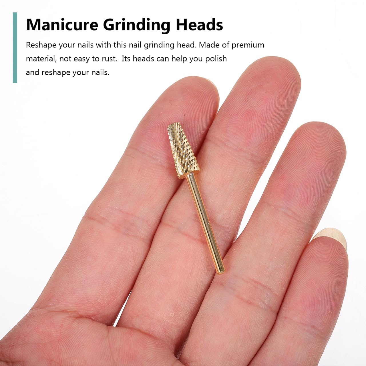 minkissy 3Pcs Nail Drill Bits Set Nail Polishing Grinding Heads Manicure Tools for Dead Skin Removal and Shaping Lightweight Durable