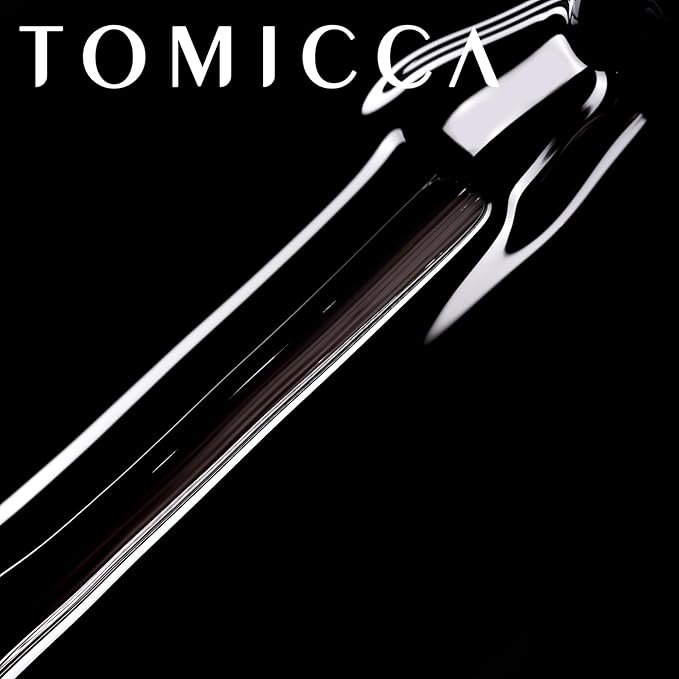 TOMICCA Black Gel Nail Polish, 15ml Fast Dry, Long Lasting Soak Off UV Gel Polish for French Manicure Nail Art