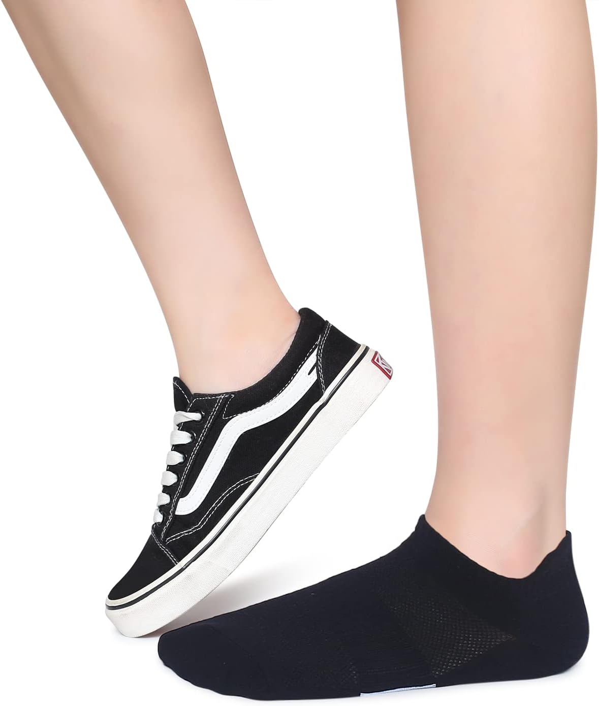 Henwarry Women's 10 Pairs Athletic Running Low Cut Socks Thin Cotton Soft Ankle Tab Socks
