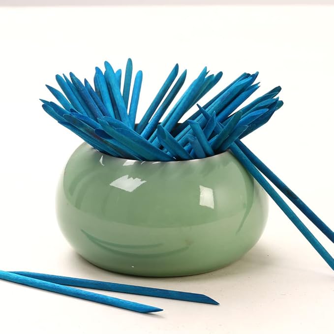 100 Pcs Orange Wood Nail Sticks Double Sided Multi Functional Cuticle Pusher Manicure Pedicure Tool for Manicure Pedicure Blue