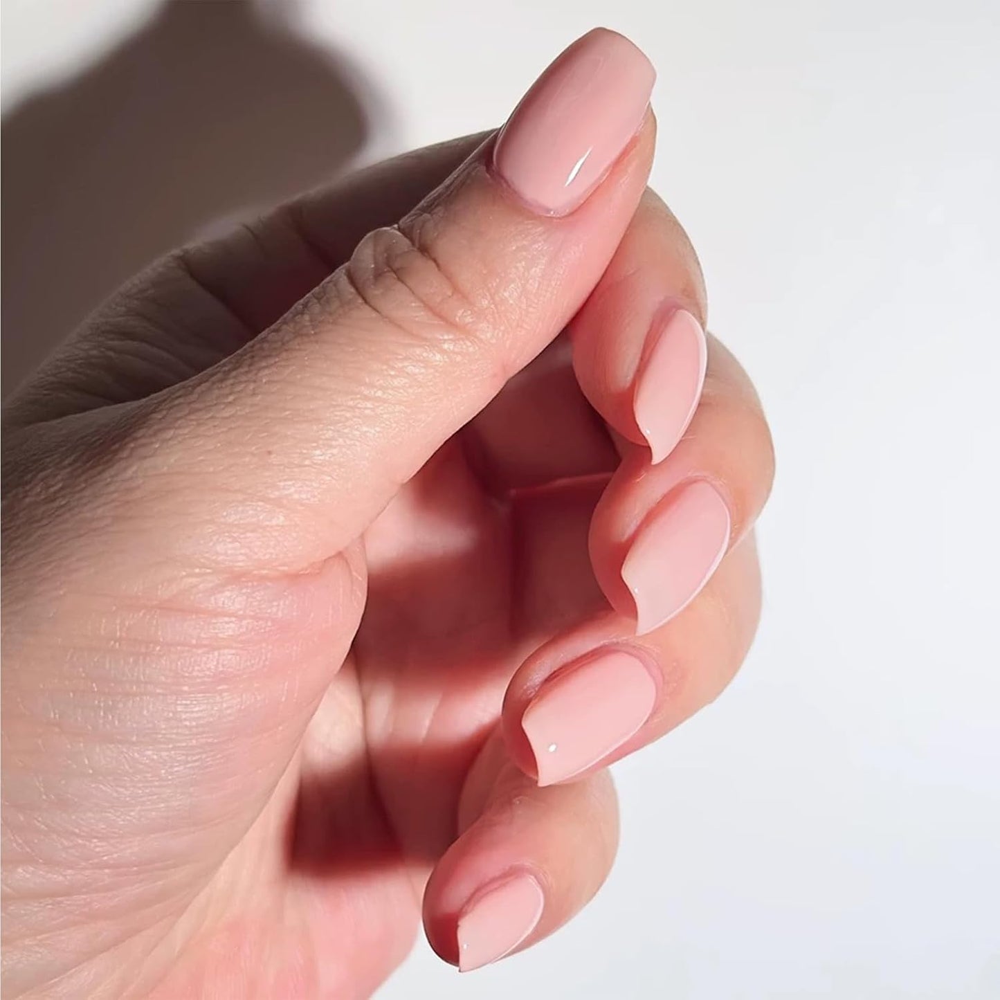 COSMOO Quick Dry Nail Polish, Chip Resistant Manicure, Non-Toxic, Vegan, Cruelty Free, 12ml, Fast Drying in 60 Seconds (Sheer Nude Pink)