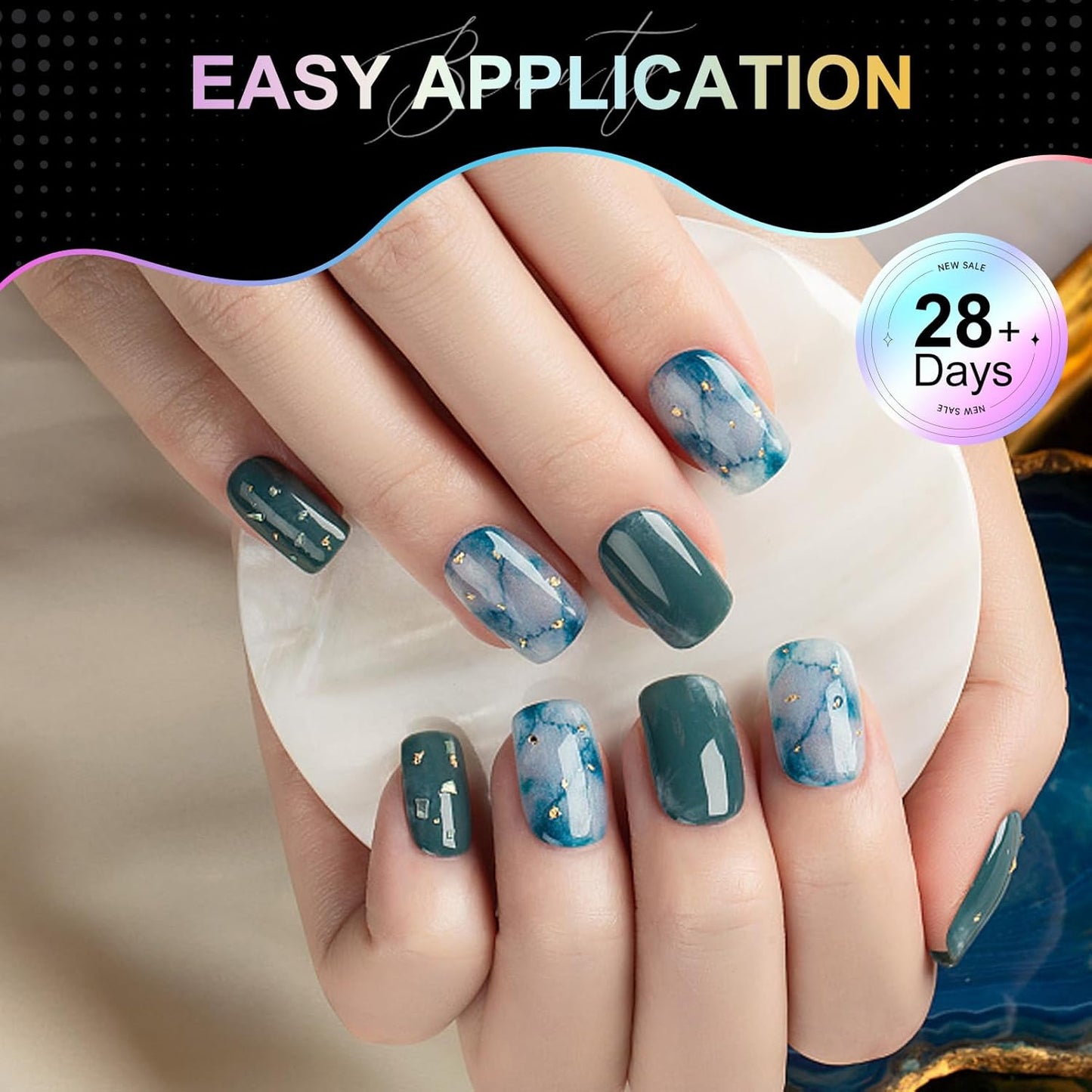 Extra Short Square Nail Tips Short Soft Gel Nail Tips 240Pcs Fake Nails Pre-Shaped Half Matte Acrylic Full Cover Clear Pre Etched Nails for Nail Extension Manicure Home DIY Salon 12 Sizes