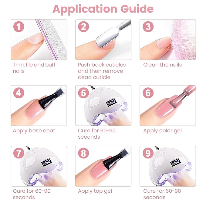 RARJSM Nude Gel Nail Polish Jelly Blush Pink Neutral Skin Tone Sheer Milky Creamy Glass Nudegel 1PC 15ml Single Bottle Transparent French Manicure Soak off UV LED Cured for Home Salon DIY