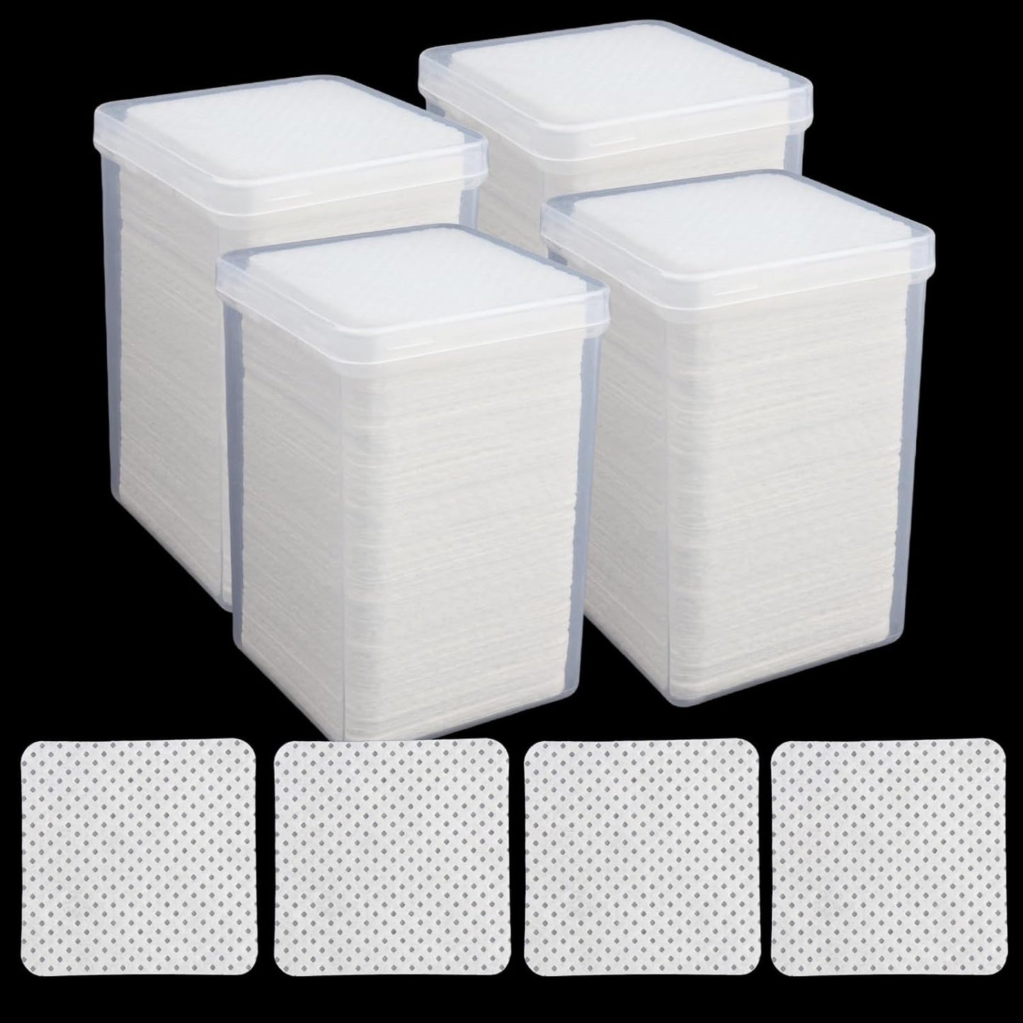800 Pcs Lint Free Nail Wipes Eyelash Extension Glue Wipes Cleaning Pads - Perfect for Tweezers and Glue Bottle Nozzle - Ideal for Lash Extension Supplies(White)