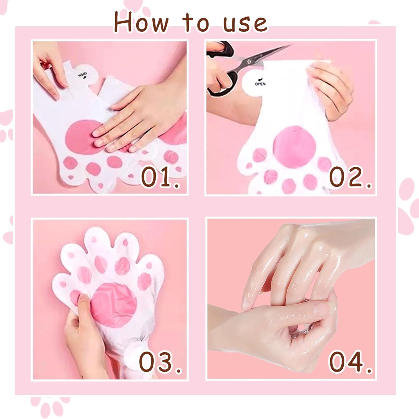 Hand Masks, 6 Pairs Hydrating Exfoliating Hand Peeling Mask, Smooth Hand Masks Moisturizing Gloves Overnight for Dry, Rough, Cracked Hands, Hand Skin Moisturizer Glove for Women Men(A