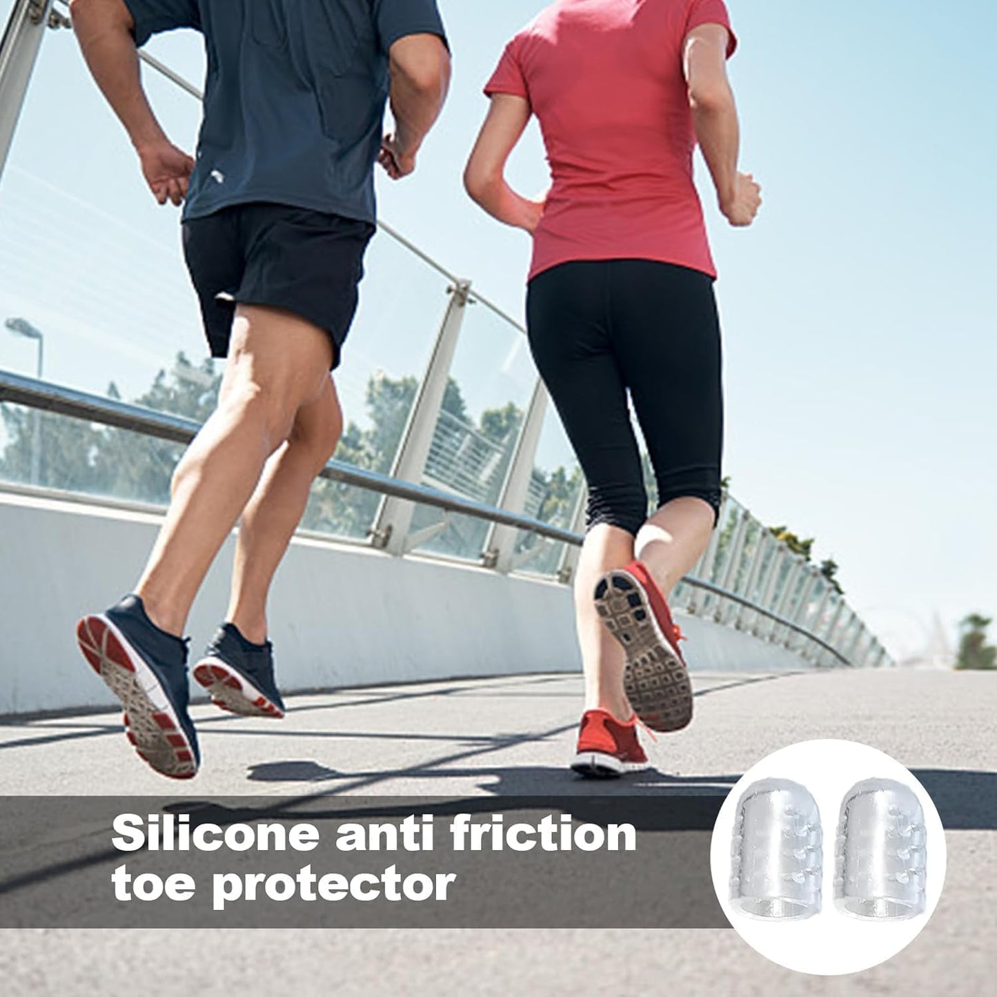 Silicone Anti-Friction Toe Protector, Gel Toe Protectors Breathable Toe Covers, Silicone Little Toe Sleeves Gel Toe Protectors Women with Airflow Orifice Breathable Toe Separators (30pcs)
