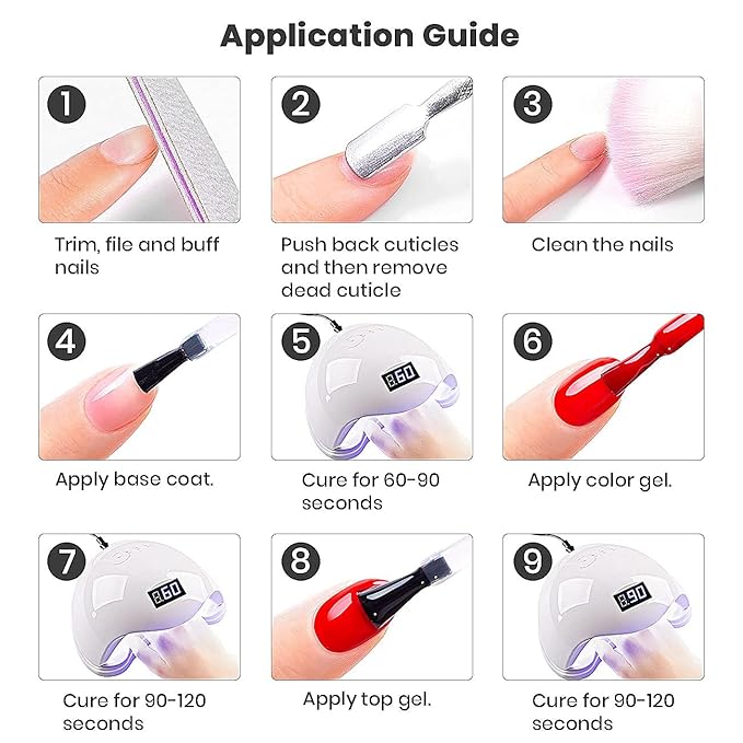 RARJSM Diamond Glitter Gel Polish,Dark Red Gel Nail Polish,Chunky Glitter GelPolish Soak Off U V L E D Nail Art Starter Manicure Salon DIY at Home 7.5ML Curing Require