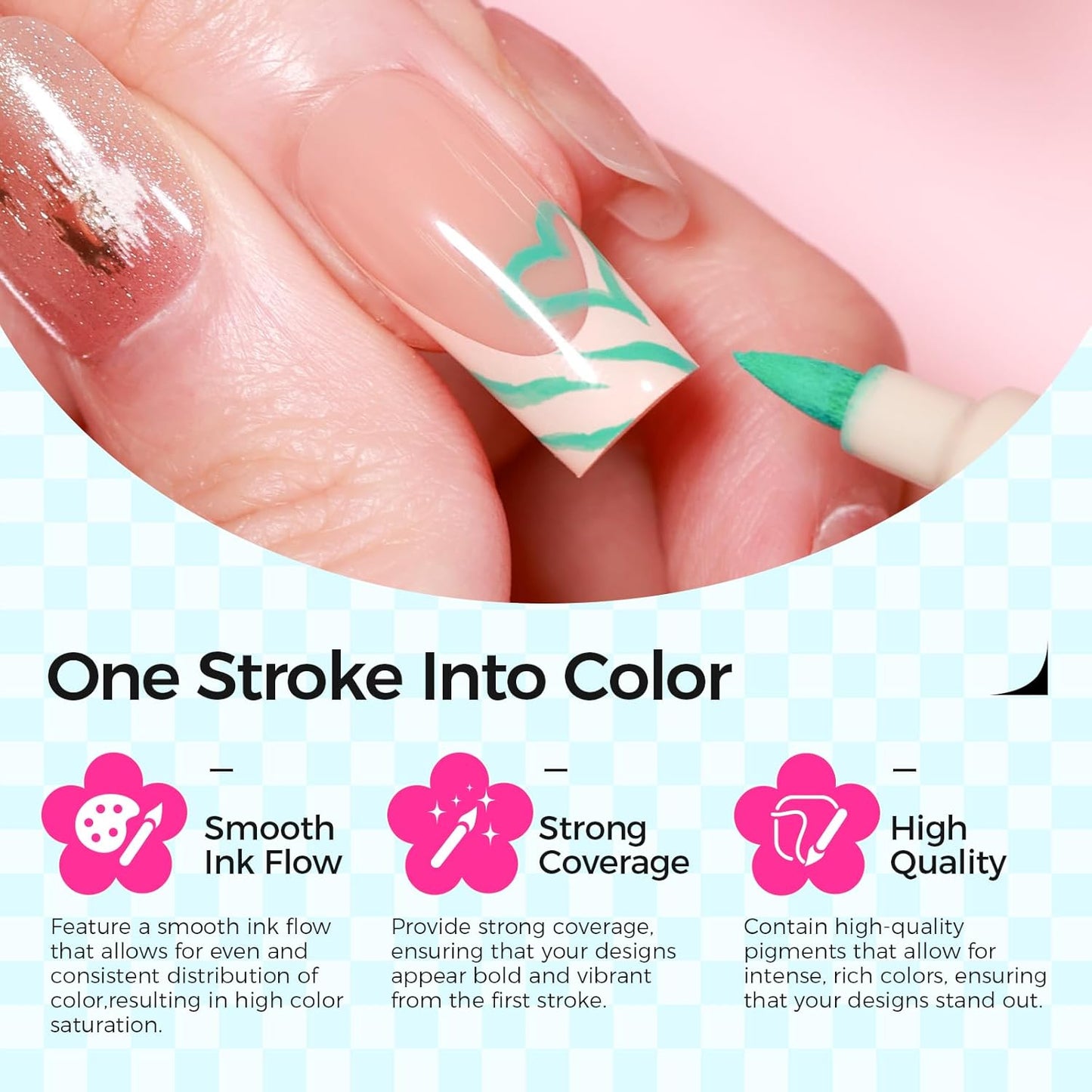 12 Colors Nail Art Pens Set, 3D Nail Polish Pens 0.7mm, Quick-Drying&Waterproof Acrylic Paint Markers, Dotting Liner for DIY Nail Design, Home & Salon Manicure Tools, Ideal for Christmas, Halloween