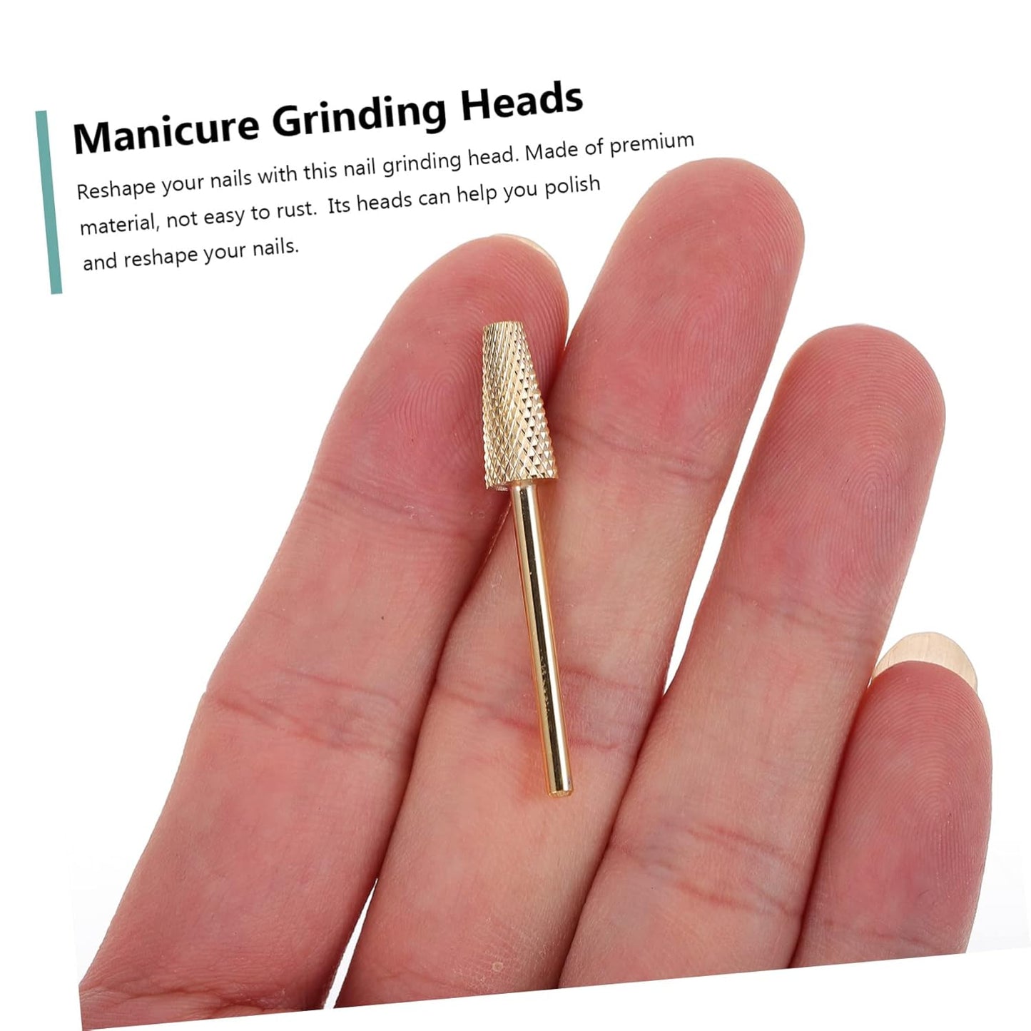 minkissy 3pcs Nail Art Bits Tungsten Carbide Grinding Replacement for Manicure Multi-purpose Drill Accessory for Nails More Compatible