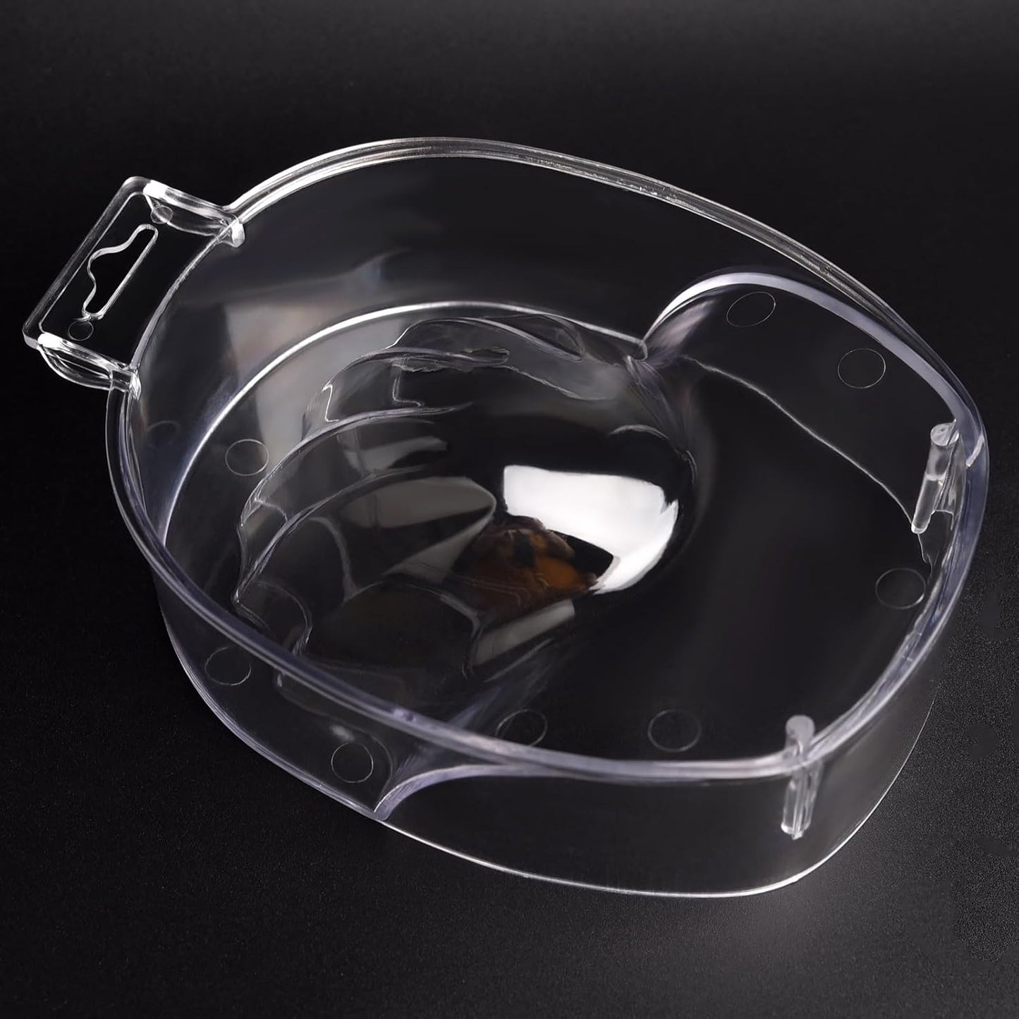 Nail Spa Soak Bowl Gel Polishing Remover Manicure Soaking Bowl Clear Acrylic Nail Soak Bowl Warm Water Bowl Hand Bowl With Handle Hand Care Tools, Transparent