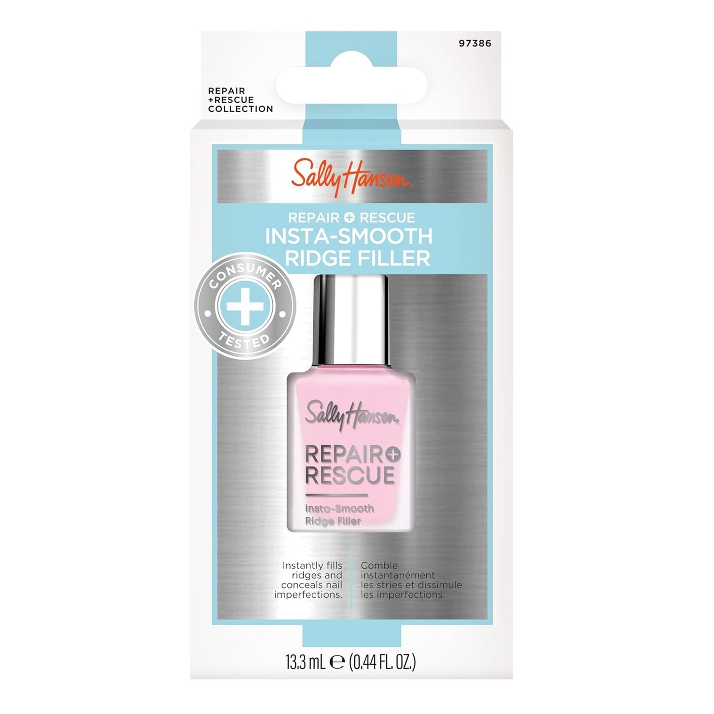 Sally Hansen Nail Treatment Repair + Rescue Insta-Smooth Ridge Filler | Contains Hyaluronic Acid | Conceals Nail Imperfections & Smooths Nail Surface