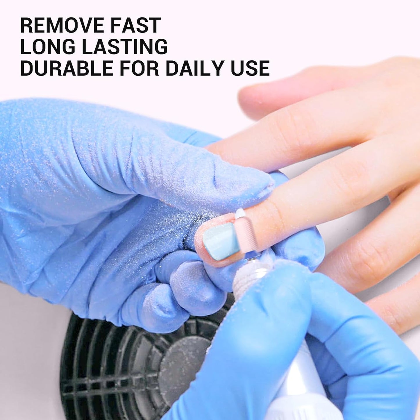 MelodySusie Ceramic Nail Drill Bit, 3/32'' Smooth Round Top Large Barrel Bits, Suitable for Manicure Pedicure Cuticle Gel Polishing, Beginners Bits, Pink, Series Bit-S, Medium