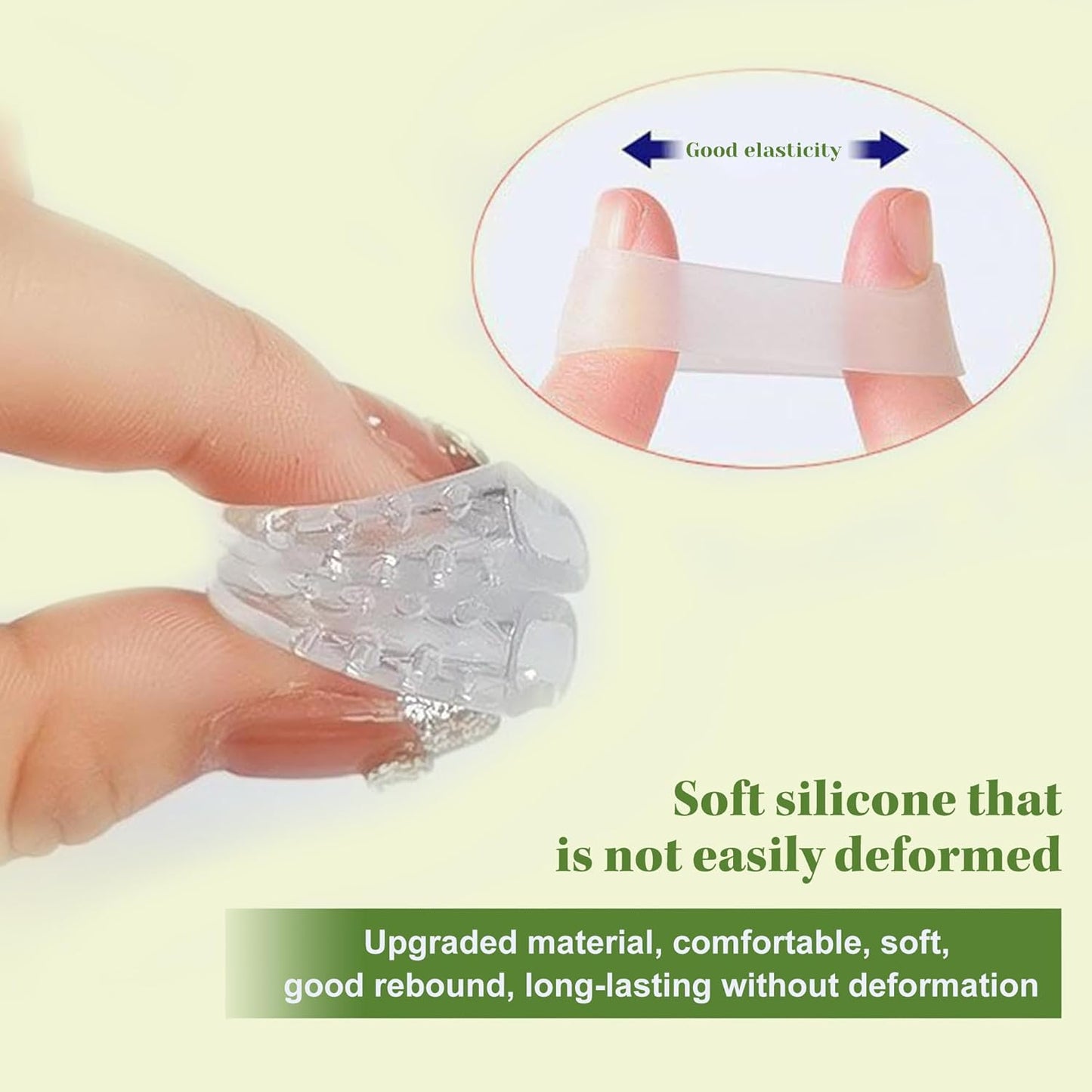 50 Pcs Silicone Toe Protectors Women, Gel Anti-Friction Toe Protector Breathable, Soft Clear Little Toe Protectors Women, Toe Sleeves for Corns, Blisters and Pain Relief