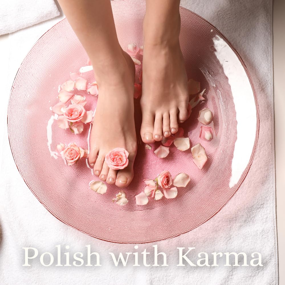 Karma Organic Nail Polish Remover with Soybean Oil and Rose Oil- Non Toxic, Vegan, Cruelty Free, Acetone Free – Nails Strengthener for Fingernails – 12 fl. Oz. (3 Pack)