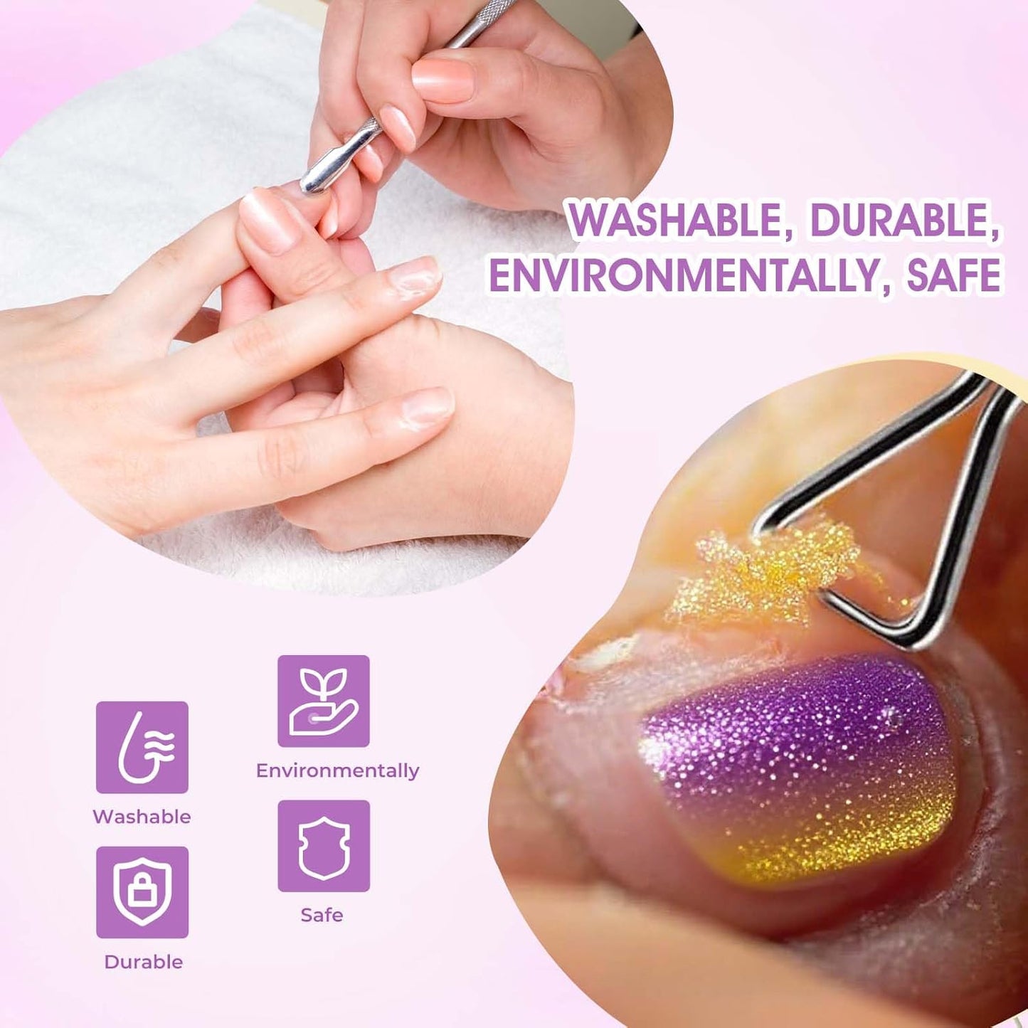 9Pcs Cuticle Cutter Scraper Double Ended Cuticle Pusher Trimmer Stainless Triangle Nail Scraper Pedicure Manicure Professional Nail Care Tool For Girl Fingernail Toenail Gel Removal Polish