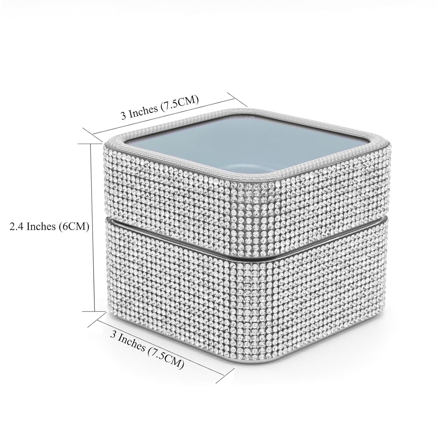Nail Drill Bits Holder Case- 30 Holes Dustproof Rhinestone Nail Bits Box Efile Displayer Organizer Container for Manicure Tools