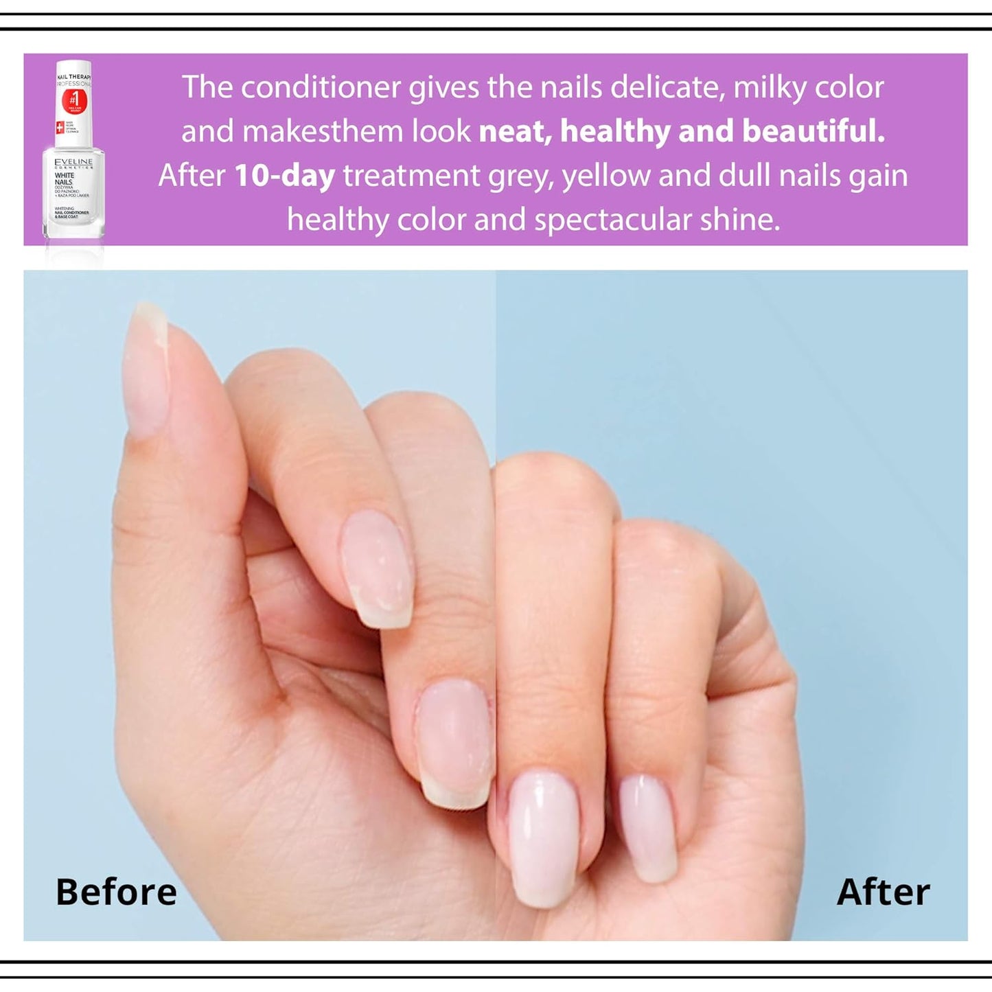 Eveline Cosmetics 3 In 1 Instantly Whiter Nail Whitener