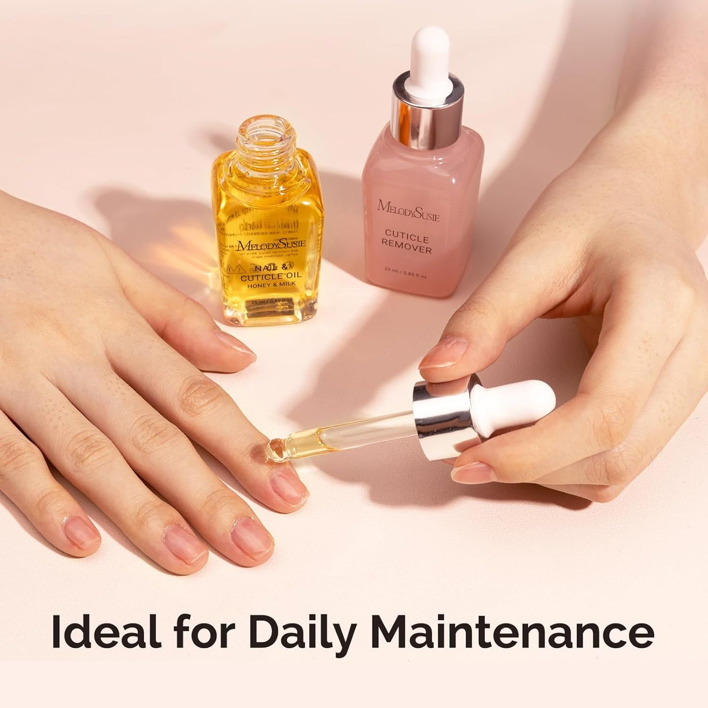 MelodySusie 25ML Cuticle Oil,Cuticle Nourishes, Promotes Nail Growth and Strength for Home and Salon Use Honey Milk