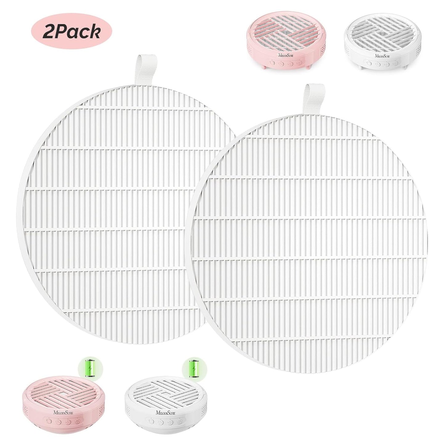 MelodySusie SProR Nail Dust Collector Replacement Filter,2 Pack Reusable Dust Filter for MelodySusie SProR Nail Dust Vacuum Fan Collector Extractor Electric Dust Suction Machine