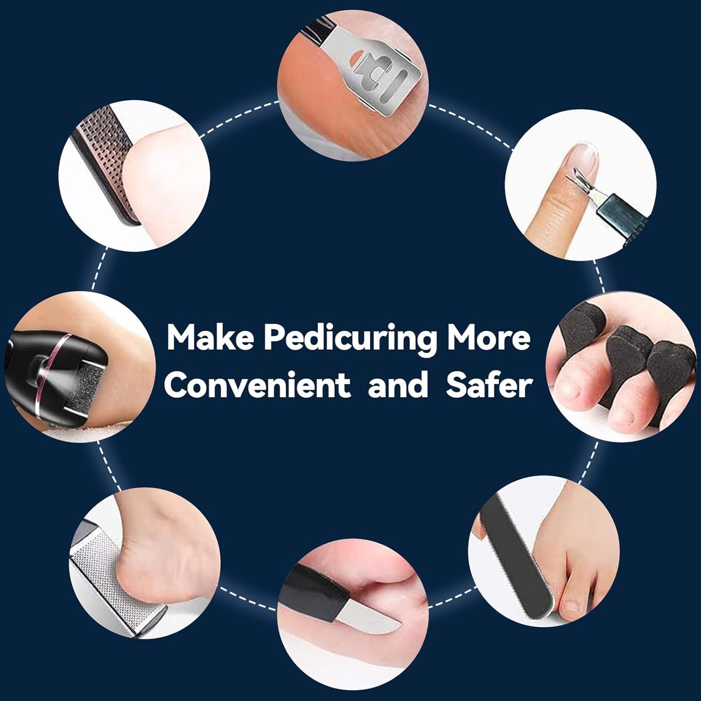 Electric Callus Remover for Feet with Rechargeable Waterproof 17 in 1 Professional Pedicure Kit with 3 Roller Heads 2 Speed Foot Care Tools Perfect for Dead Hard Cracked Dry Skin