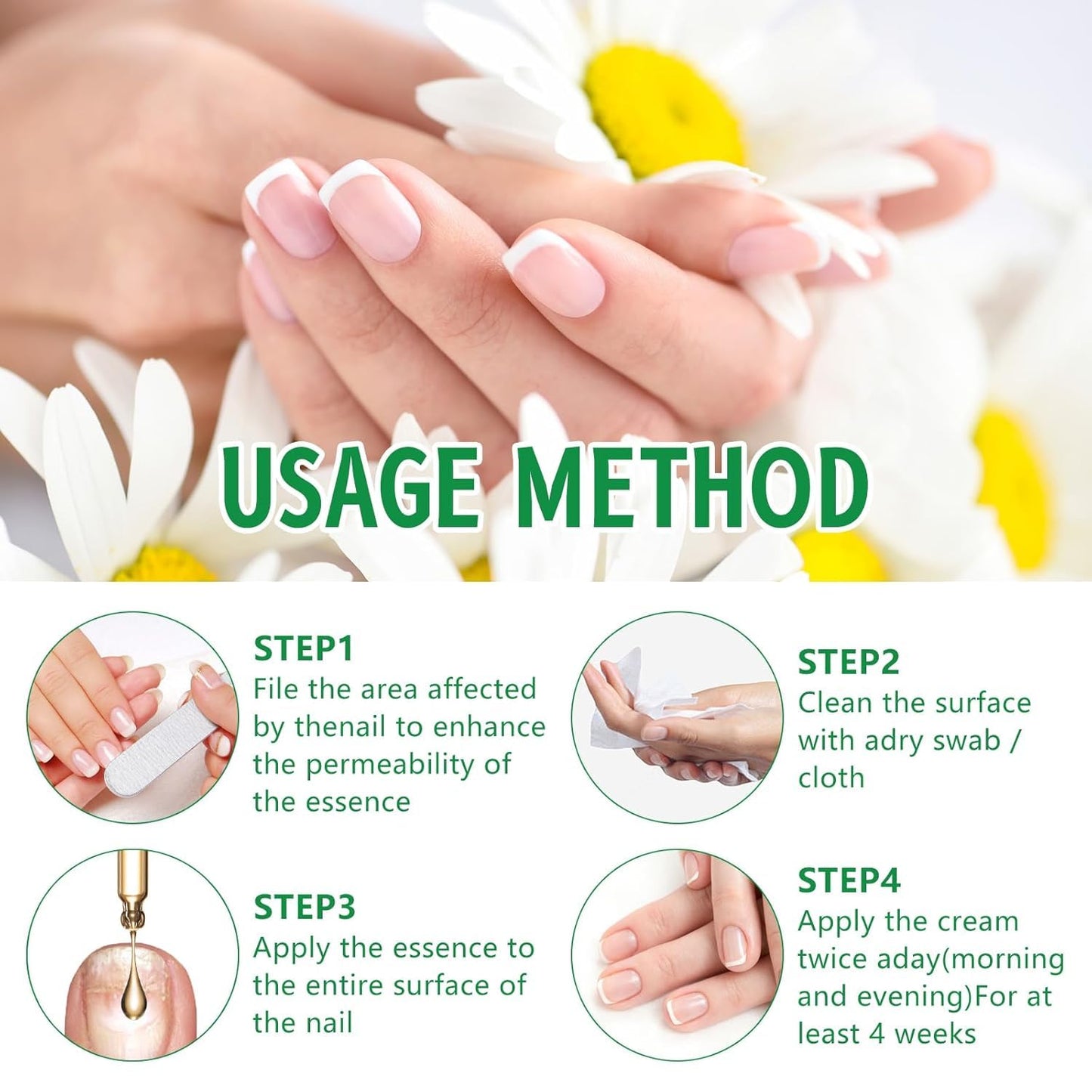 Ginger Nail Treatments, 7 Days Ginger Cuticle Care Oil for Nails for Strengthen nails & Promote Nail Growth, Natural Plant Formula(2PCS)