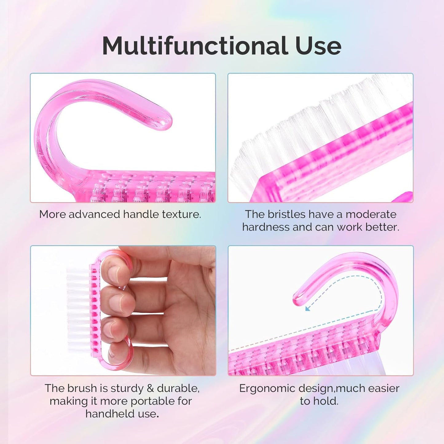 MelodySusie 16Pcs Professional Nail Buffer Kit,Nail Files and Buffers,Nail Buffer Block,Nail Brush, Nail File Buffers Kit for Natural Nails,DIY,Home Use,Salon(100/180 Grit)