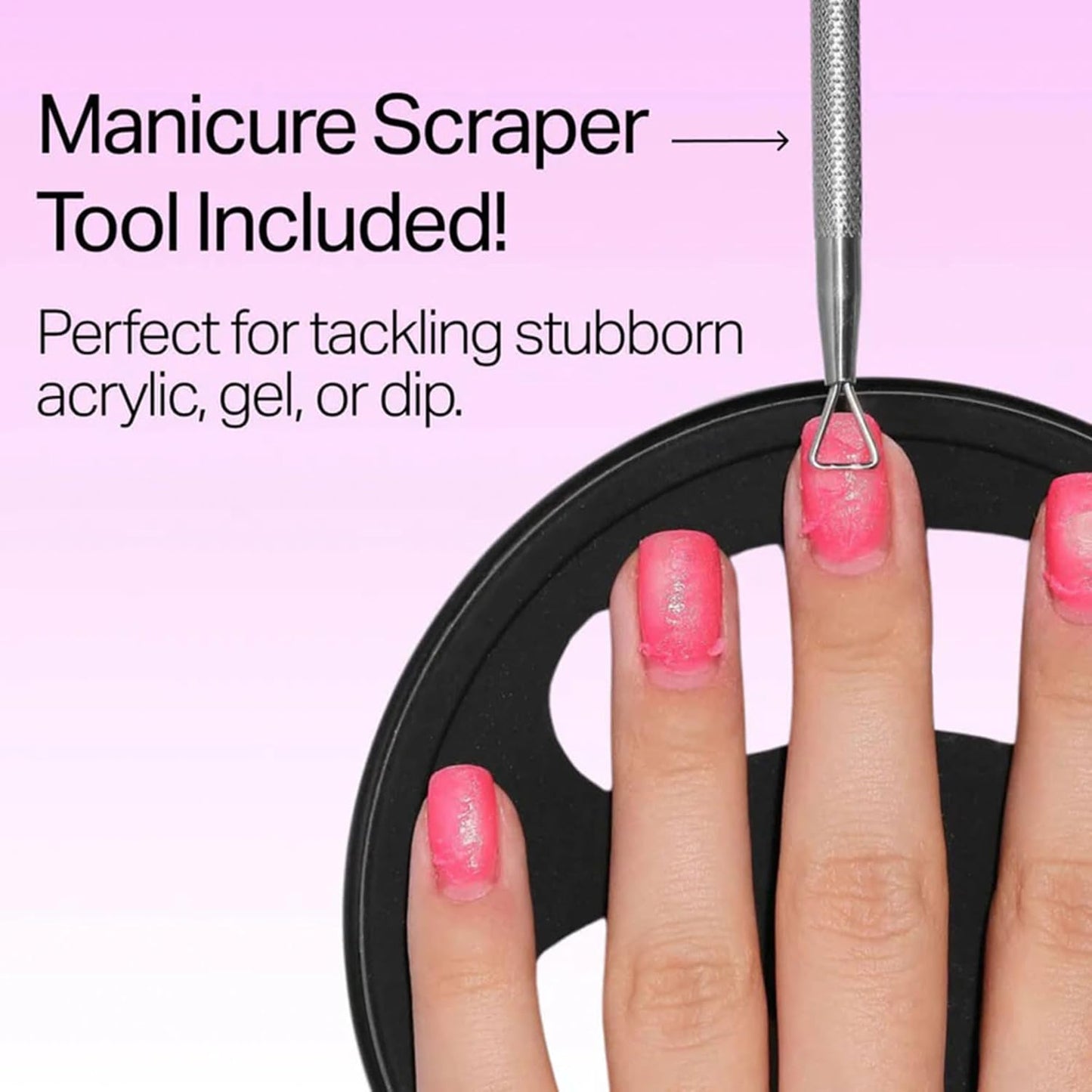 Nailboo Magic Soak Manicure Remover Bowl, Electric Nail Soaking Bowl Effortlessly Removes Nail Dip Powder, Acrylic, Gel Polish and Press Ons, Perfect Size for Manicures