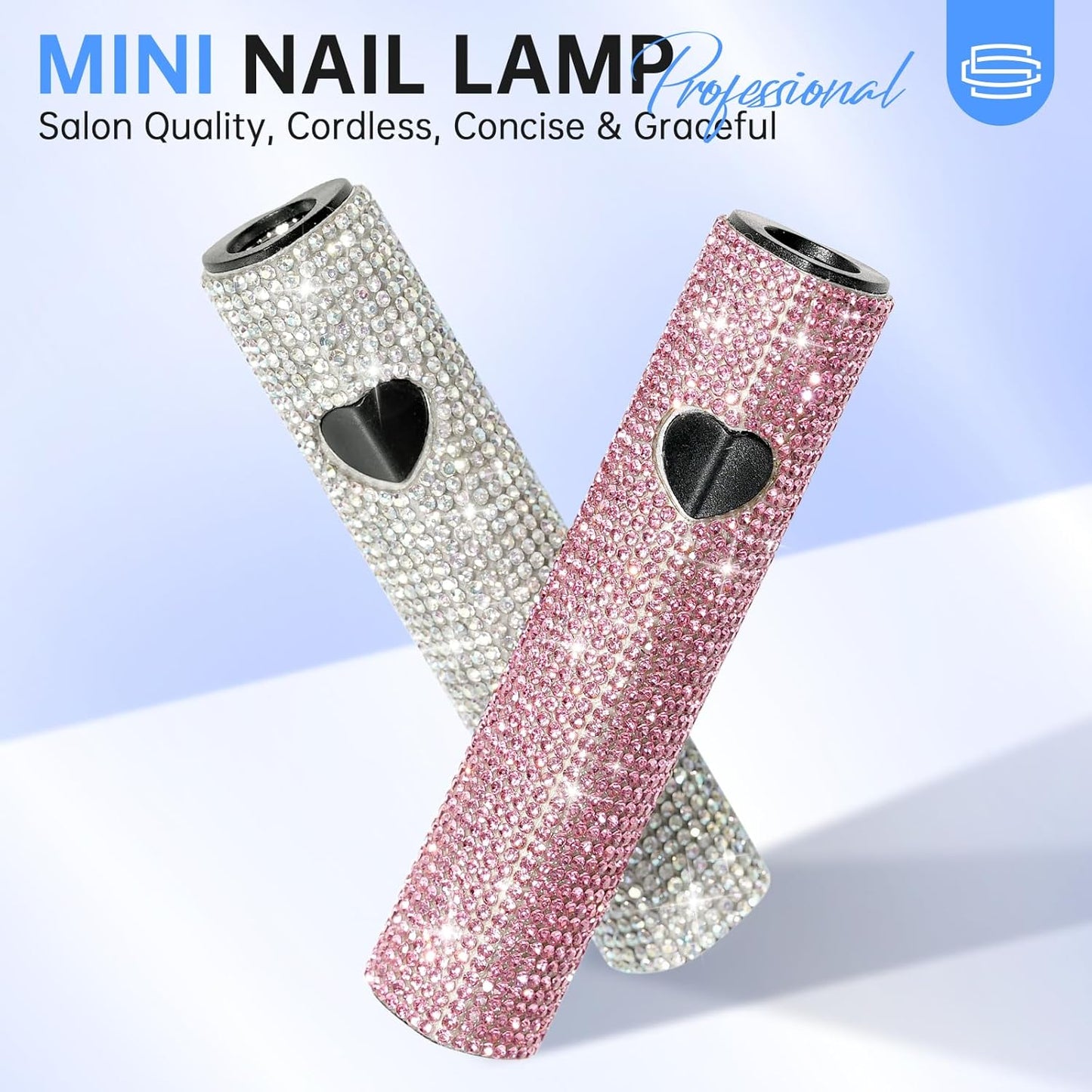 UV Light for Gel Nails, Handheld UV Nail Lamp, Portable LED Nail Lamp, Mini Nail Dryer, USB Nail Light for Fast Curing