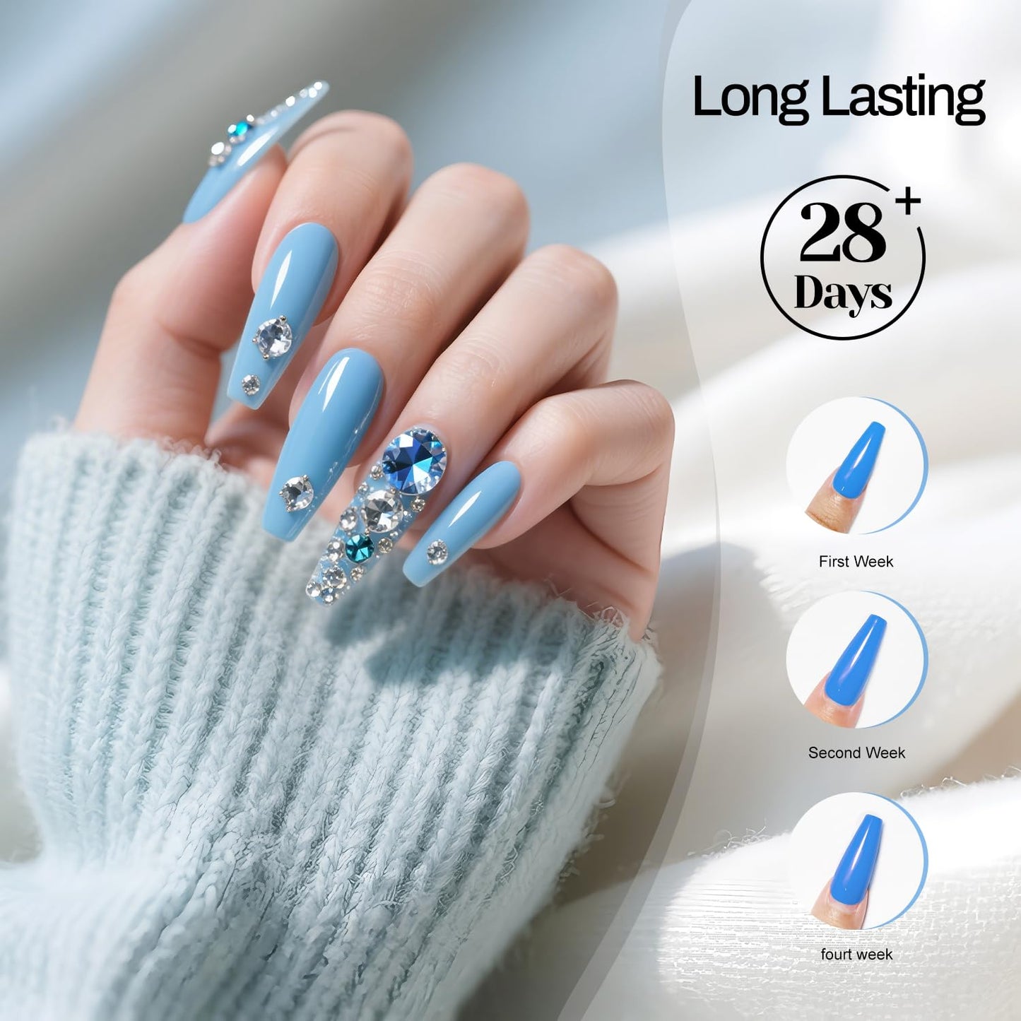 JODSONE 3Pcs 10ml Top Coat Base Coat Nail Primer Set No Wipe Gel for Long Lasting Manicures Nail Primer Enhances Adhesion Requires U V Lamp Curing
