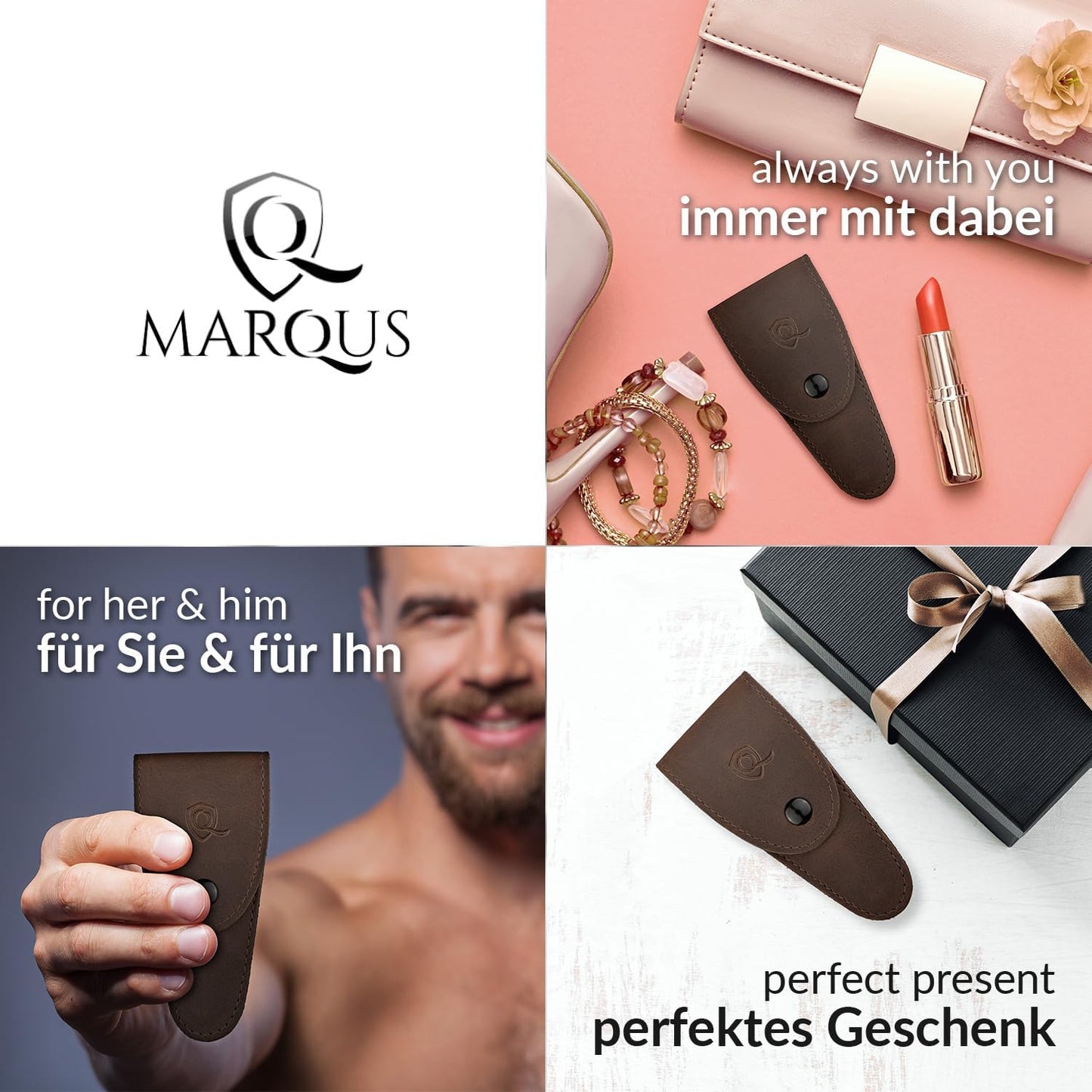 marQus - Toenail Scissors made in Germany - for precise cutting of thick nails, suitable as pedicure tool, with Premium Storage Case
