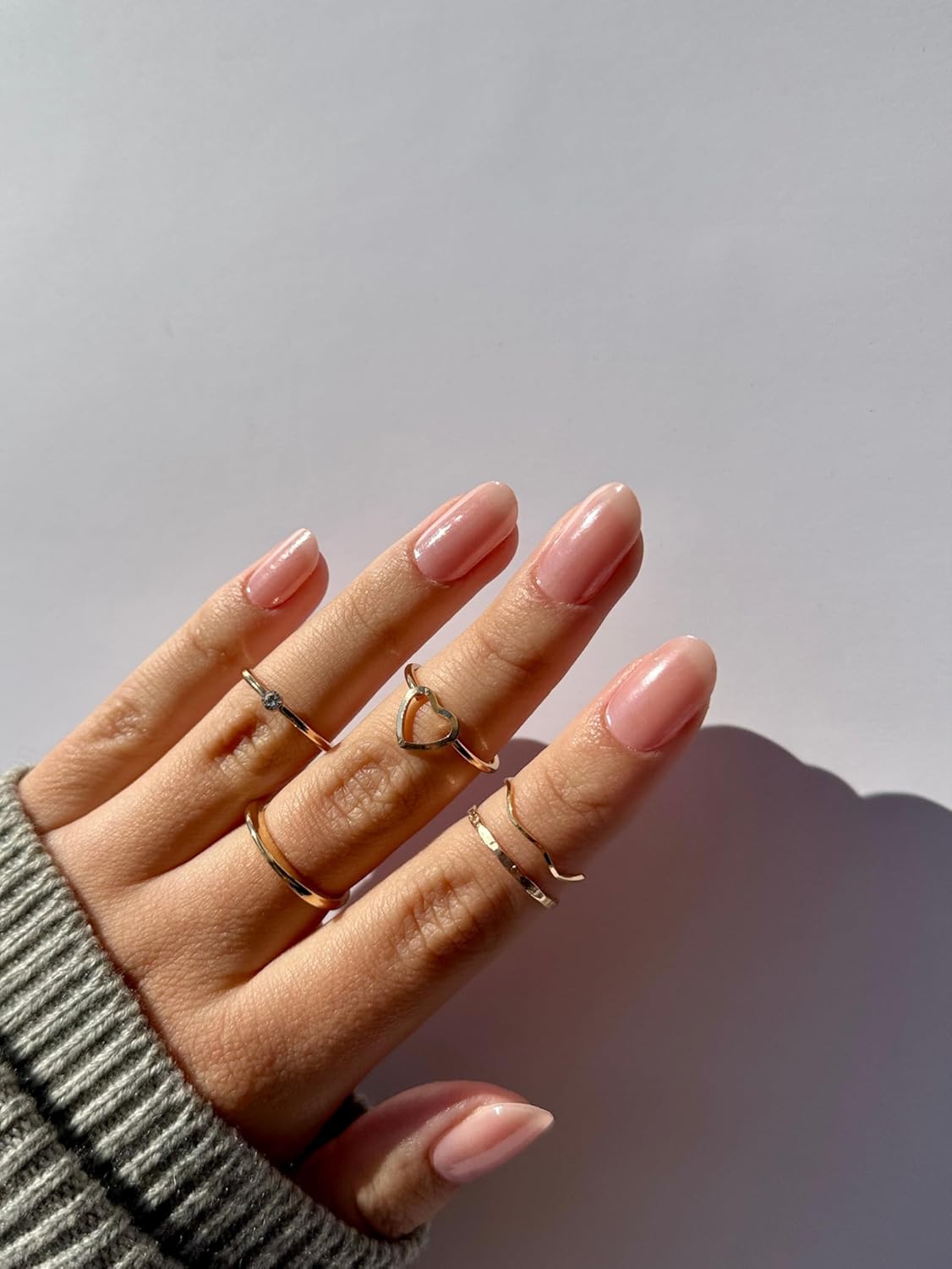 NOVA, Female Founded, Semi Cured Gel Nail Strips (Rosé) - The 10 Minute Manicure. Salon-Quality, Works w/Any Lamp, Easy to Apply - Incl. Nail File & Stick (Rosé)