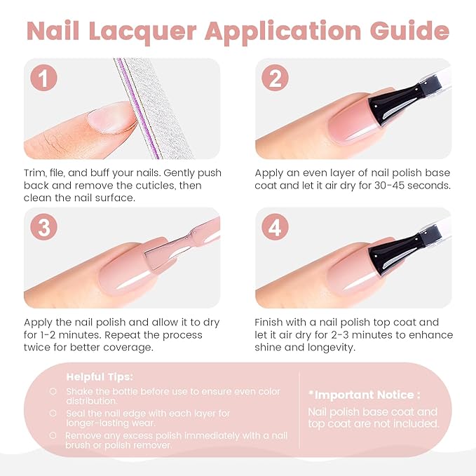 RARJSM Bubble Pink Nude Gel Nail Polish 2pcs Set,Gel and Lacquer Combo,PalePink Air Dry Nail Lacquer and Nude Pink GelPolish LED UV Curing Requires French Manicure DIY Nail Art Home Salon 15ml