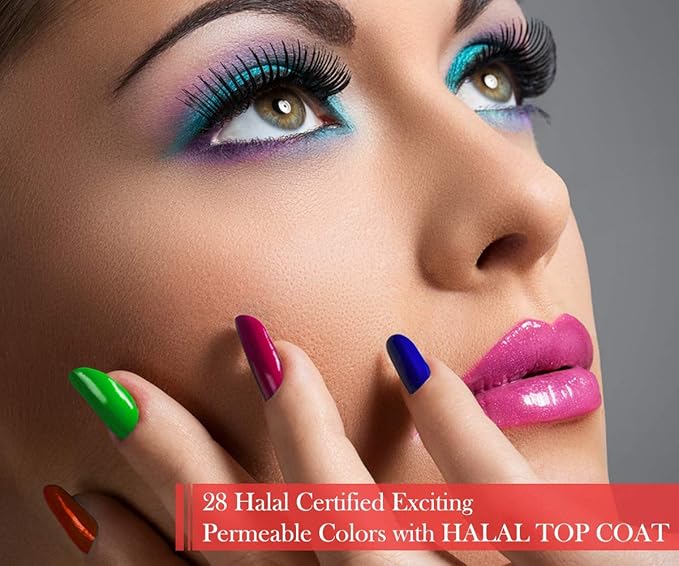 Karma Naturals Certified Halal Nail Polish - Breathable & Water Permeable, Wudu Friendly (Aziza)