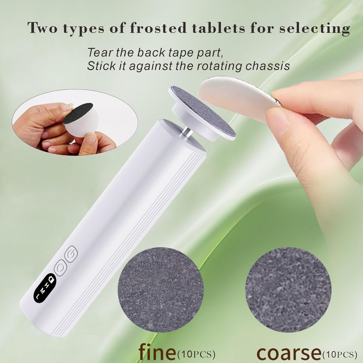 Cordless Electric Foot File Callus Remover - 6-Speed Heel Scraper for Cracked Heels,Painless Dead Skin Remover for feet, Rechargeable Foot Grinder Professional Pedicure Tools Kits for feet (Black)