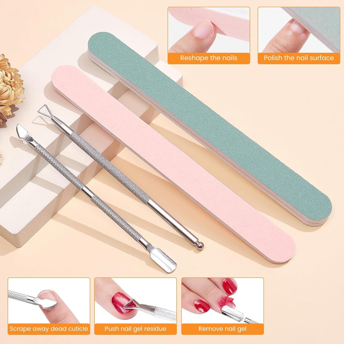 Quaferen Dual Nail Soaking Bowl: 2-in-1 Nail Polish Remover Manicure Bowl Acetone Proof for Women, Time-Saving Soak Off Acrylic Nail Removal Kit for Salon Home (Normal Size, White)