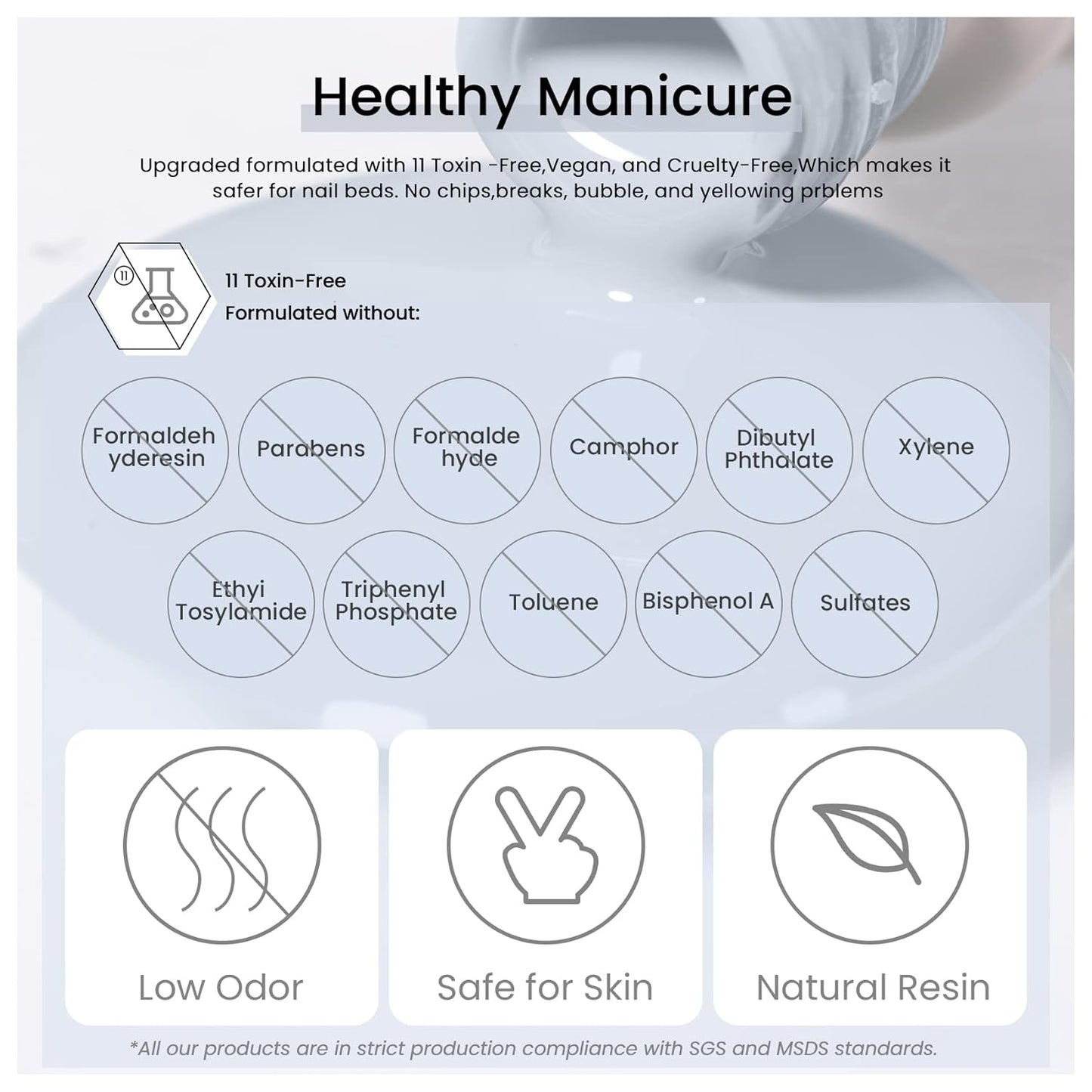 MAYCHAO 15ML Blue Gel Nail Polish 1Pc Baby Blue Gel Polish Soak Off UV LED Nail Polish Nail Art Starter Manicure Salon DIY at Home, 0.5 OZ