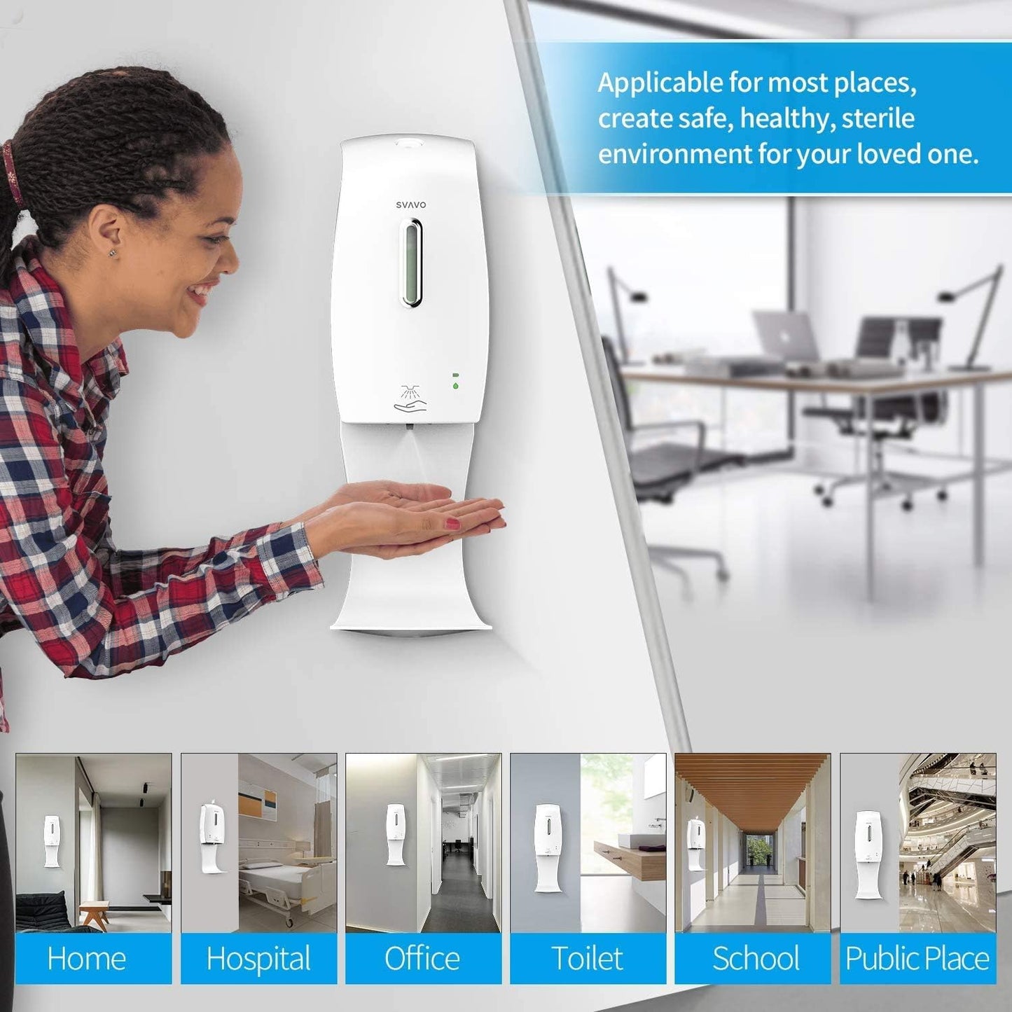 10PCS Drip Tray for Wall Mounted Soap Dispenser, Prevent Dripping and Spraying, Dispenser Stand,Soap Bracket, Water Tray,Soap Tray,Detergent Cup Holder(White)