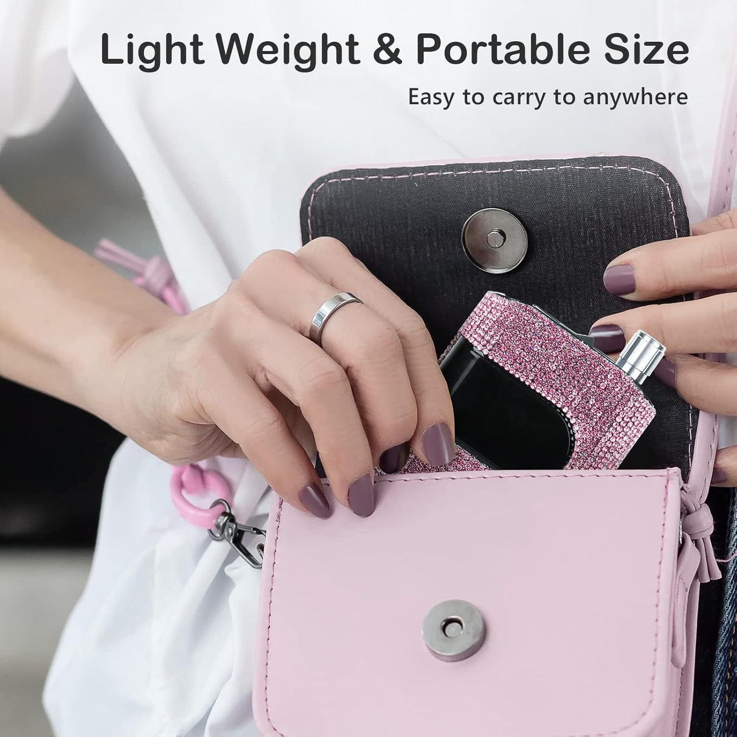 Professional Nail Drill Machine, Lavinda 35000RPM Electric Nail File for Acrylic Gel Nails, Cordless Portable Nail Drill Kit with Coreless Motor, Manicure Pedicure Shape Tools (Diamond, Pink)