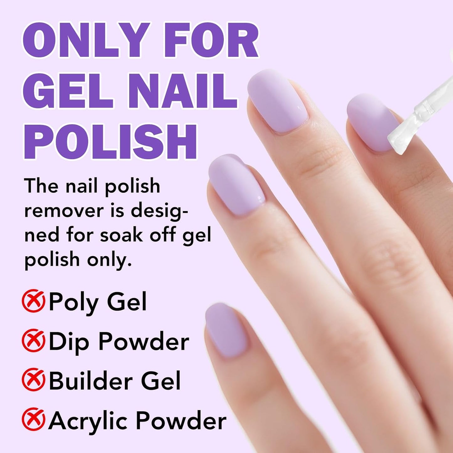 Gel Nail Polish Remover, Professional Gel Polish Remover with Nail File & Nail Polish Scraper, Don't Hurt Your Nails, Easily & Quickly Remove Nail Polish in 3-5 Minutes (15ML)