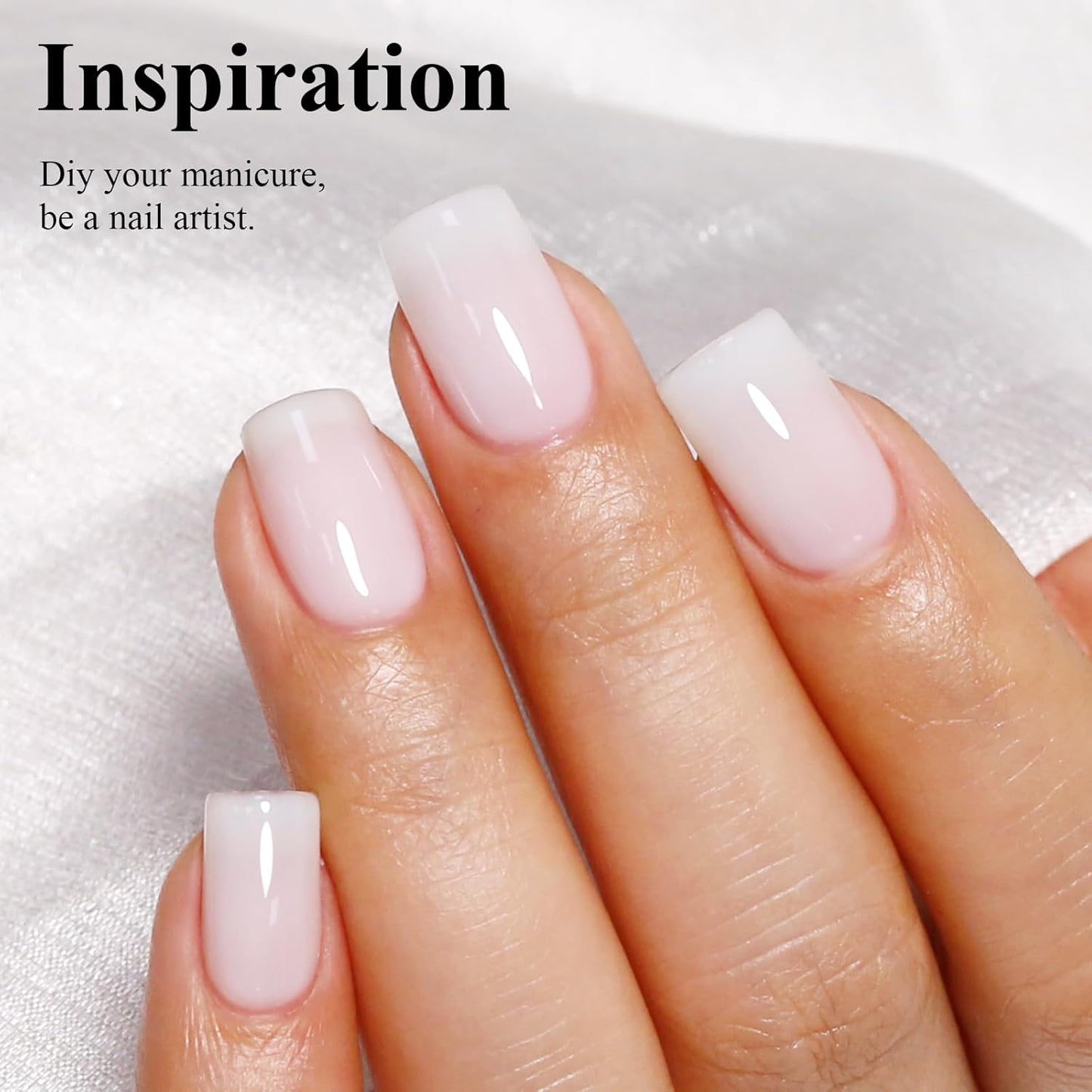 Imtiti Gel Nail Polish, 1 Pcs 0.5 Fl Oz Milky White Nude Gel Polish Soak Off LED U V Nail Gel Polish Neutral Gel Nail Polish DIY Nail Art Starter Manicure Salon Gel Nail Kit for Women Girls