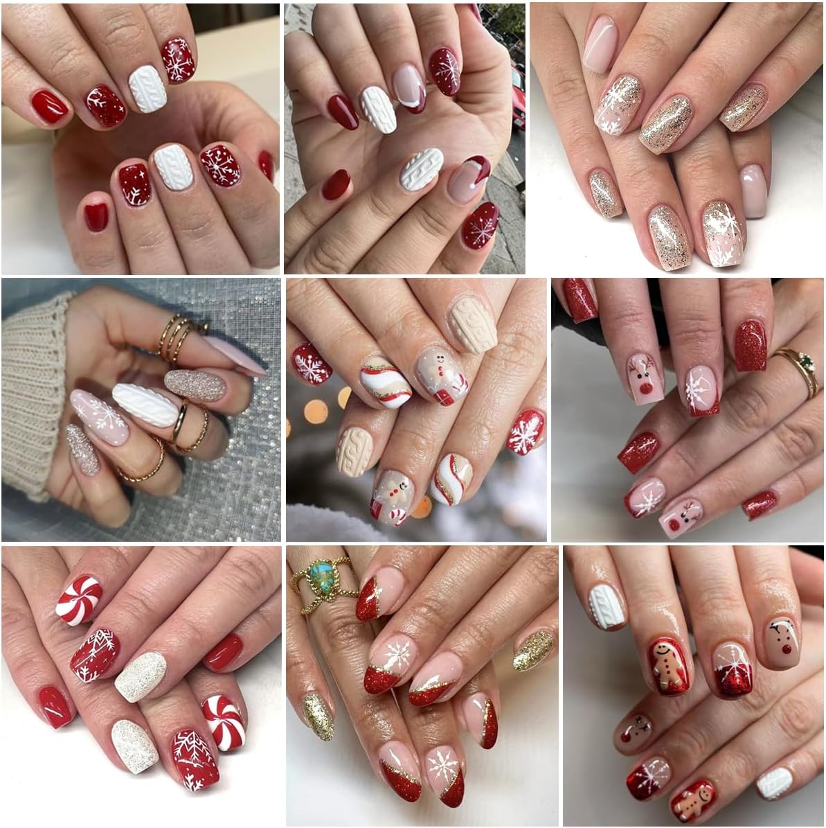 30Sheets Christmas Snowflakes Nail Art Stickers Decals for Kit with White Snowflake Glitter Design 3D Self Adhesive Nail Art Supplies Sticker Winter Xmas Nail Art Decoration Snow Manicure for New Year