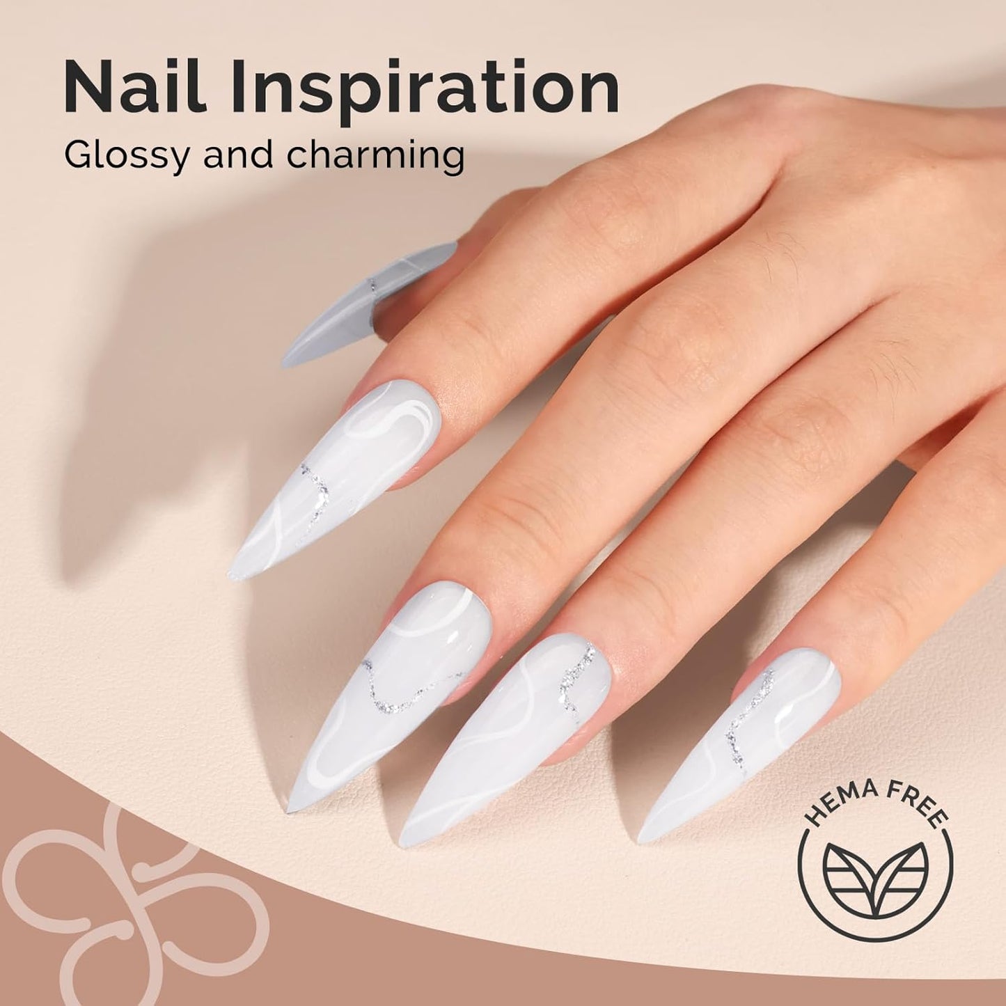 MelodySusie Hema Free Milky White Builder Nail Gel for Nails Thickening, 0.5 Fl Oz, Soak Off UV Extension Gel, Nail Art Design Salon DIY Manicure at Home for Women H1021