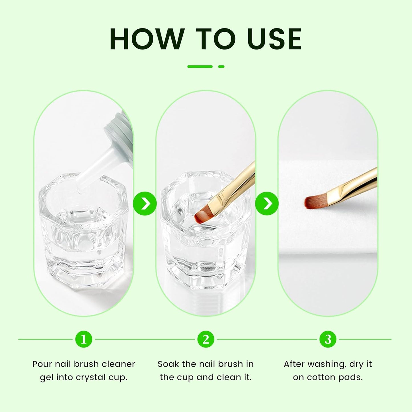 AIJIMEI Nail Brush Cleaner 120ml Acrylic Nail Brush Cleaner kit for Efficient Nail Art Brush Cleaning Quick Gel Removal Suitable for Professional and Home