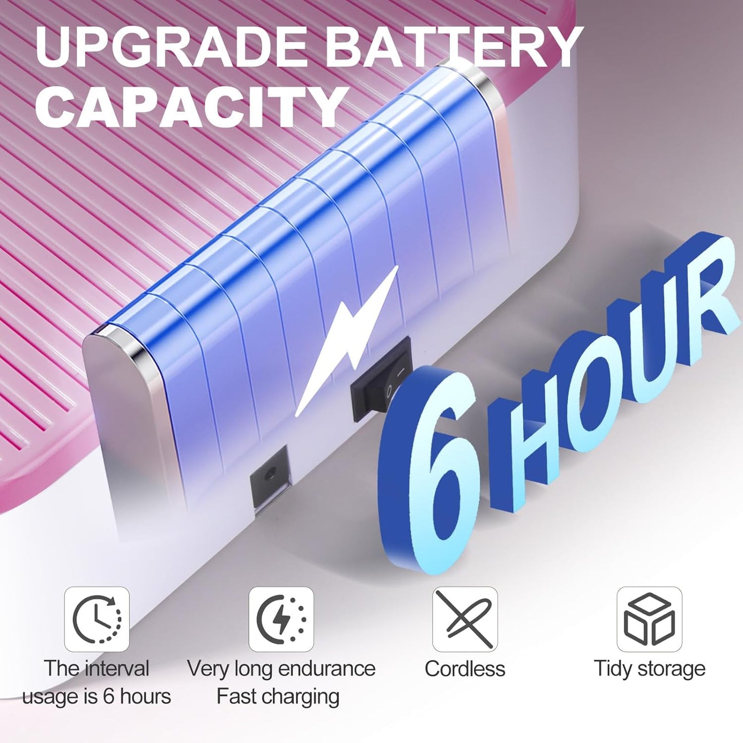 UV Nail Lamp 120W, Professional UV LED Lamp for Gel Nails Long-Lasting 30Pcs Beads Cordless Gel Nail Light, Fast Curing Nail Dryer with Knob for Home Salon DIY Pink