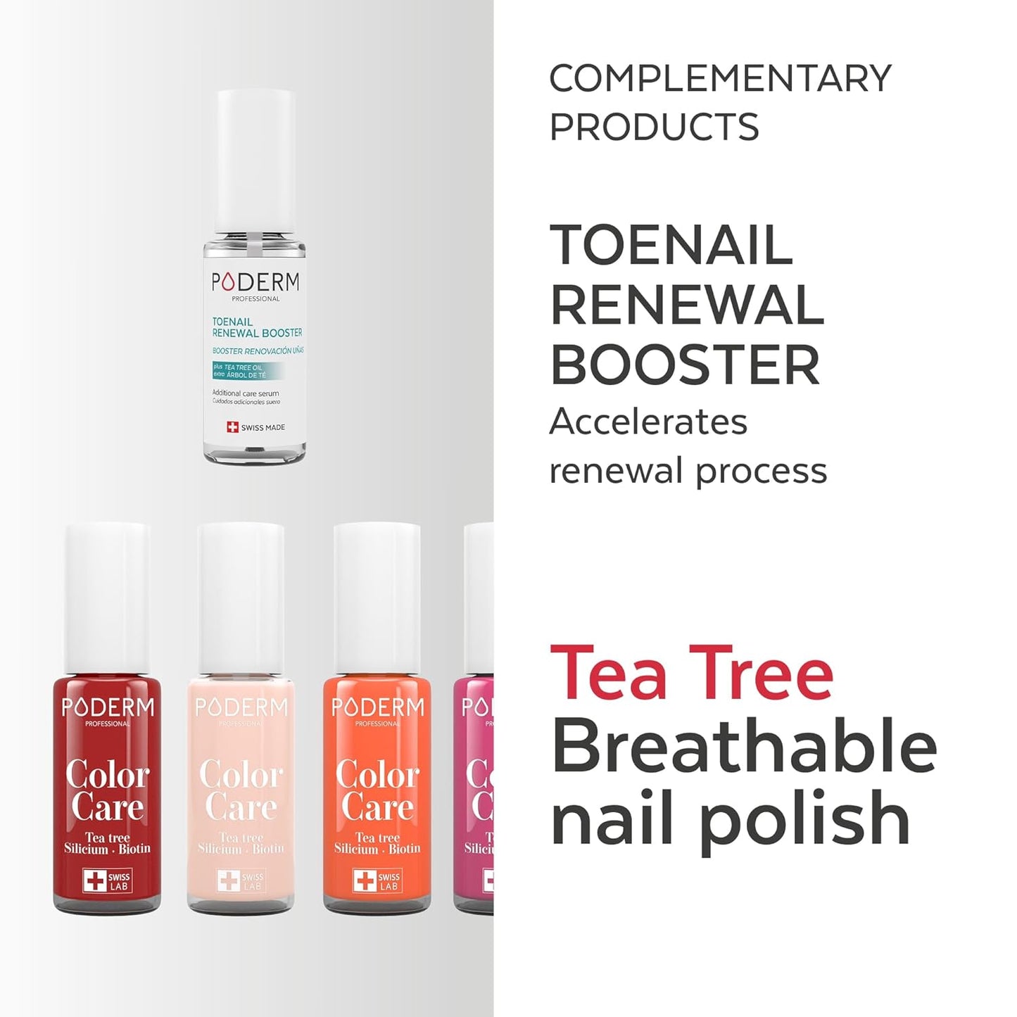 PODERM - Restores Appearance of Discolored or Damaged nails, 100% Natural Ingredients and Vegan - Swiss Made