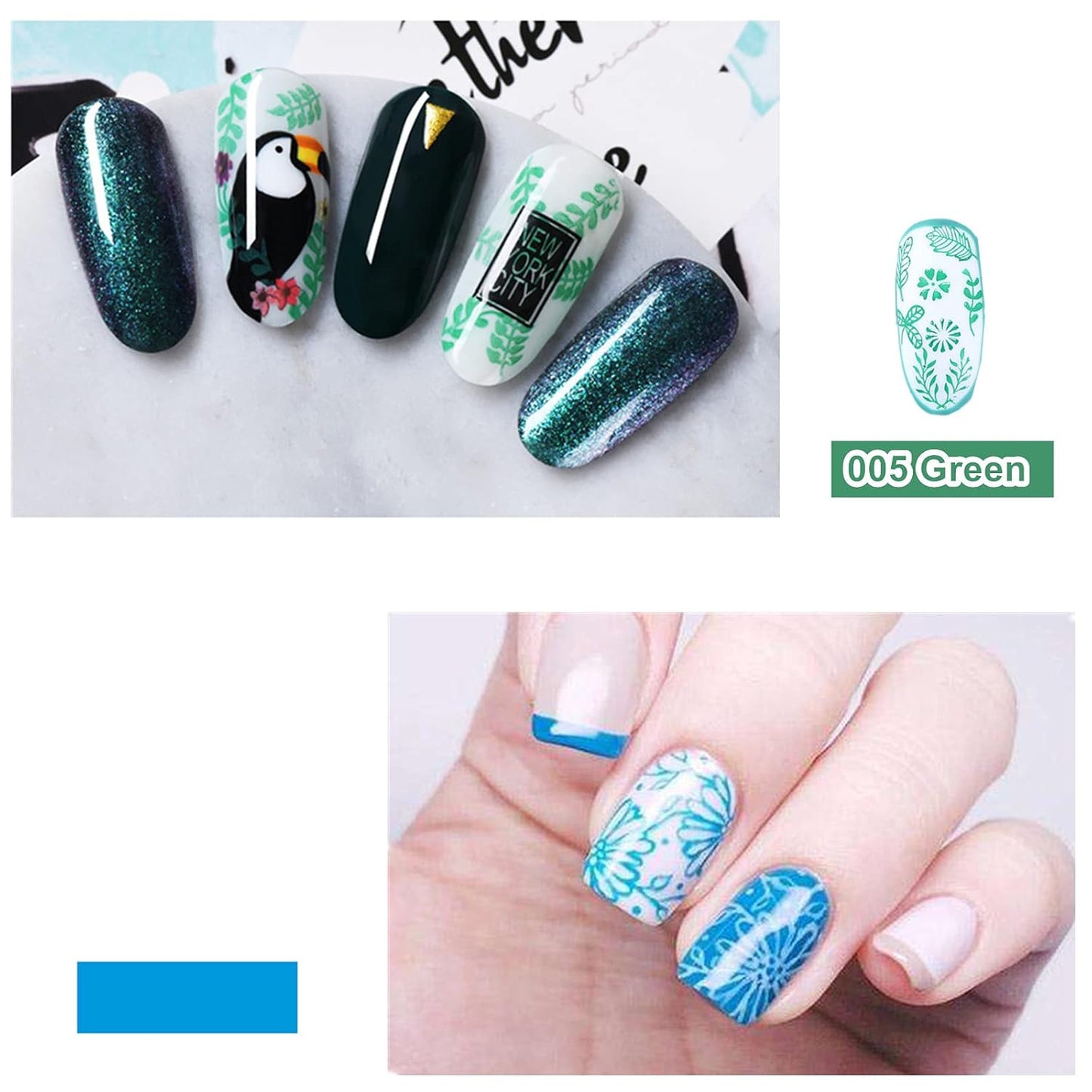 Nail Stamping Gel Polish Set 8Pcs Nail Art Stamping Gel 8ml Printing for Nail Plate Nail Template Stamping